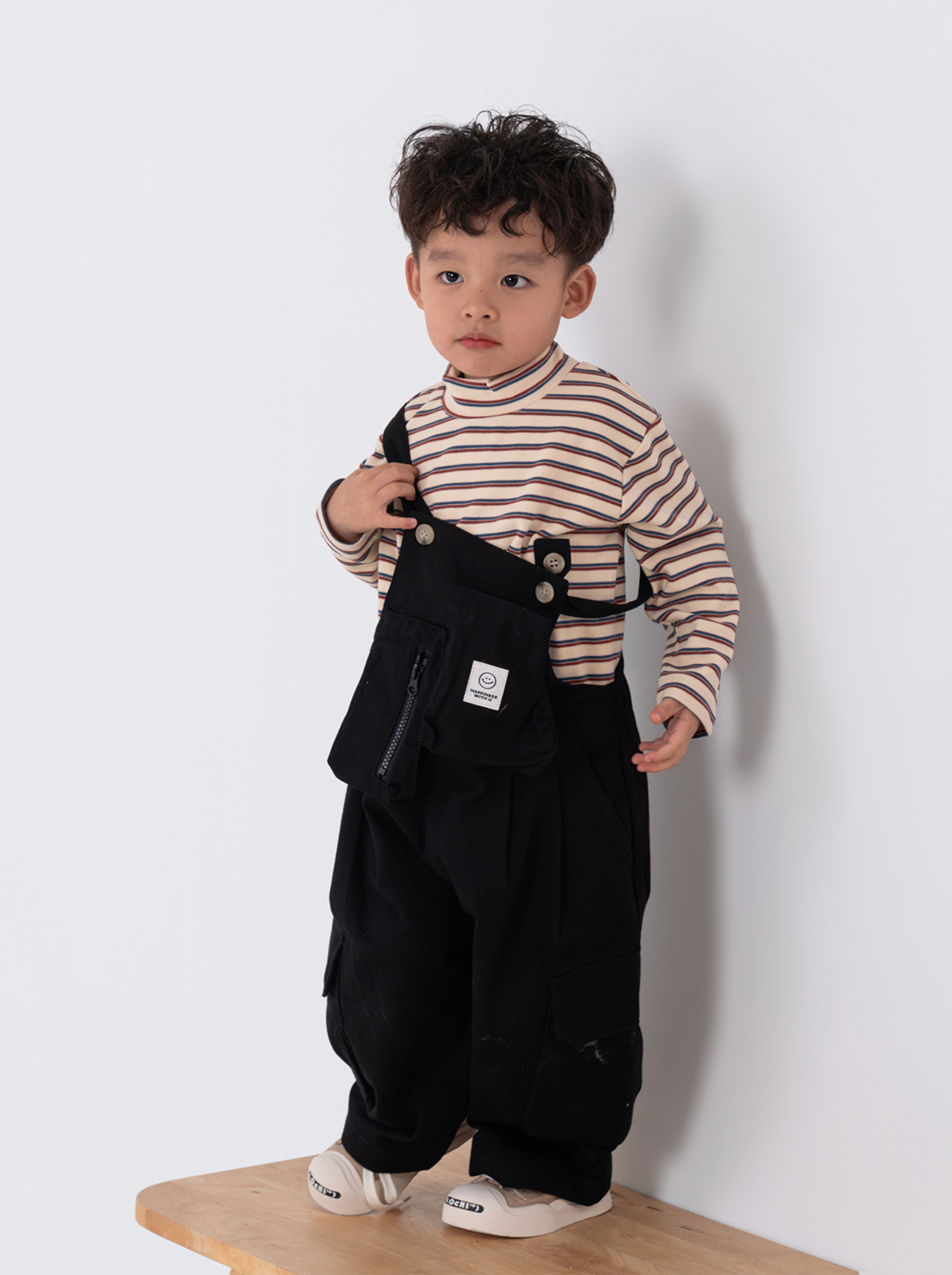 造型口袋吊帶褲【童裝】
