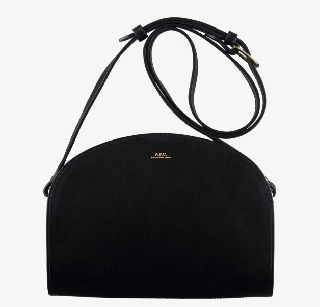 1FF0101-030 A.P.C. Demi-Lune Bag In Smooth Vegetable-Tanned Leather (SS26) #PXAWV-F61048_LZZ (B-EU-E)