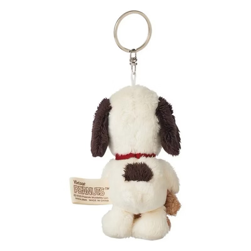 日本 PEANUTS 史努比抱小熊 毛絨吊飾