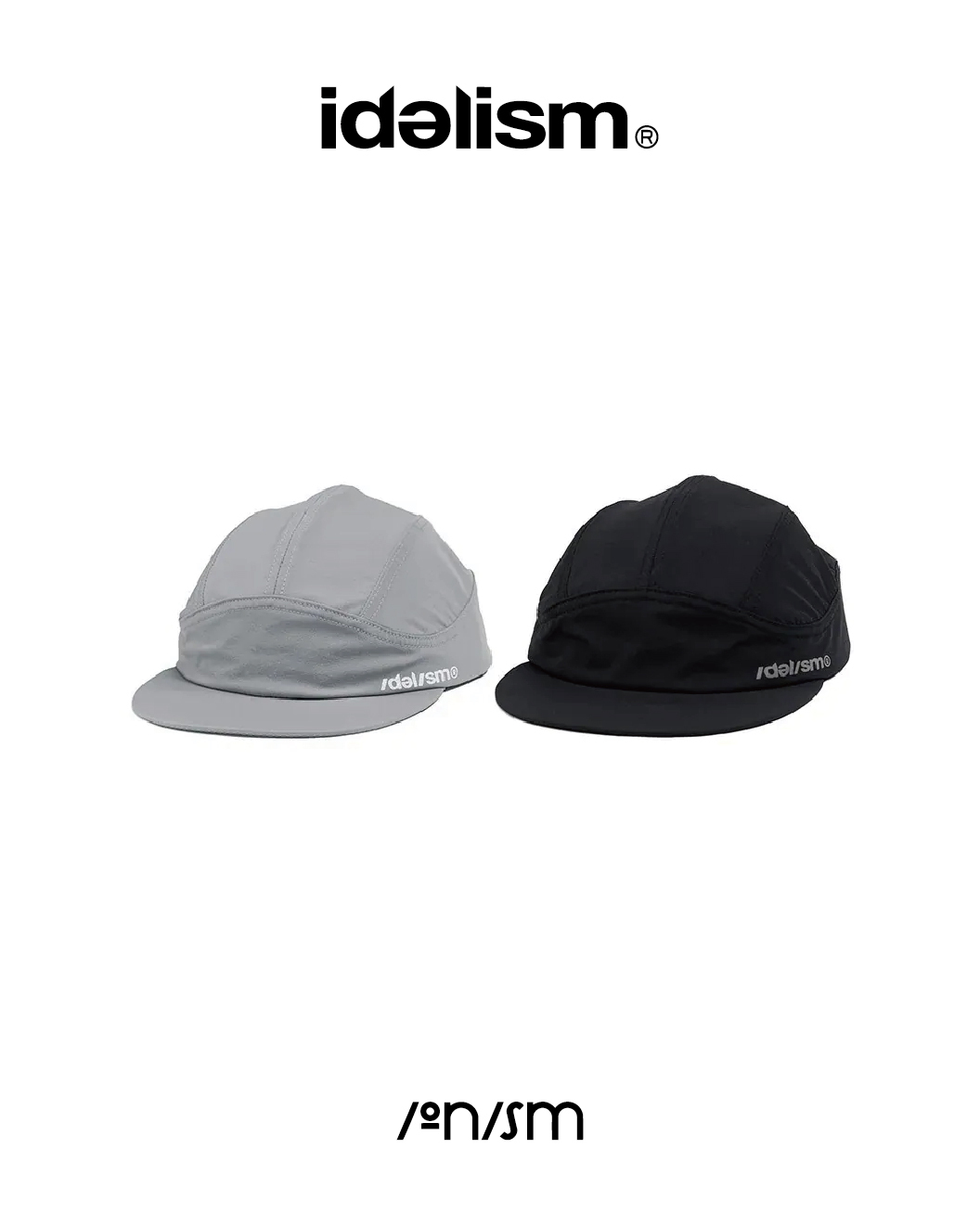 idealism x ionism 五分割帽 聯名款 黑/灰 25 A/W Soft Cap