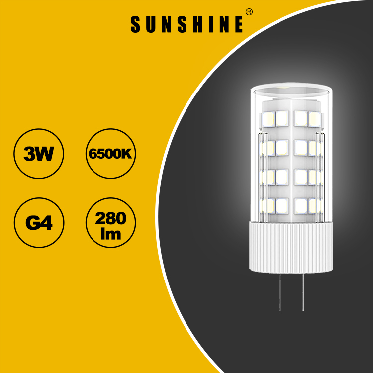 LED米仔膽 G4 3W AC12V/DC12V 白光6500K / 黃光3000K LG4C-3D/W