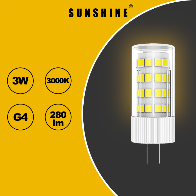 LED米仔膽 G4 3W AC12V/DC12V 白光6500K / 黃光3000K LG4C-3D/W