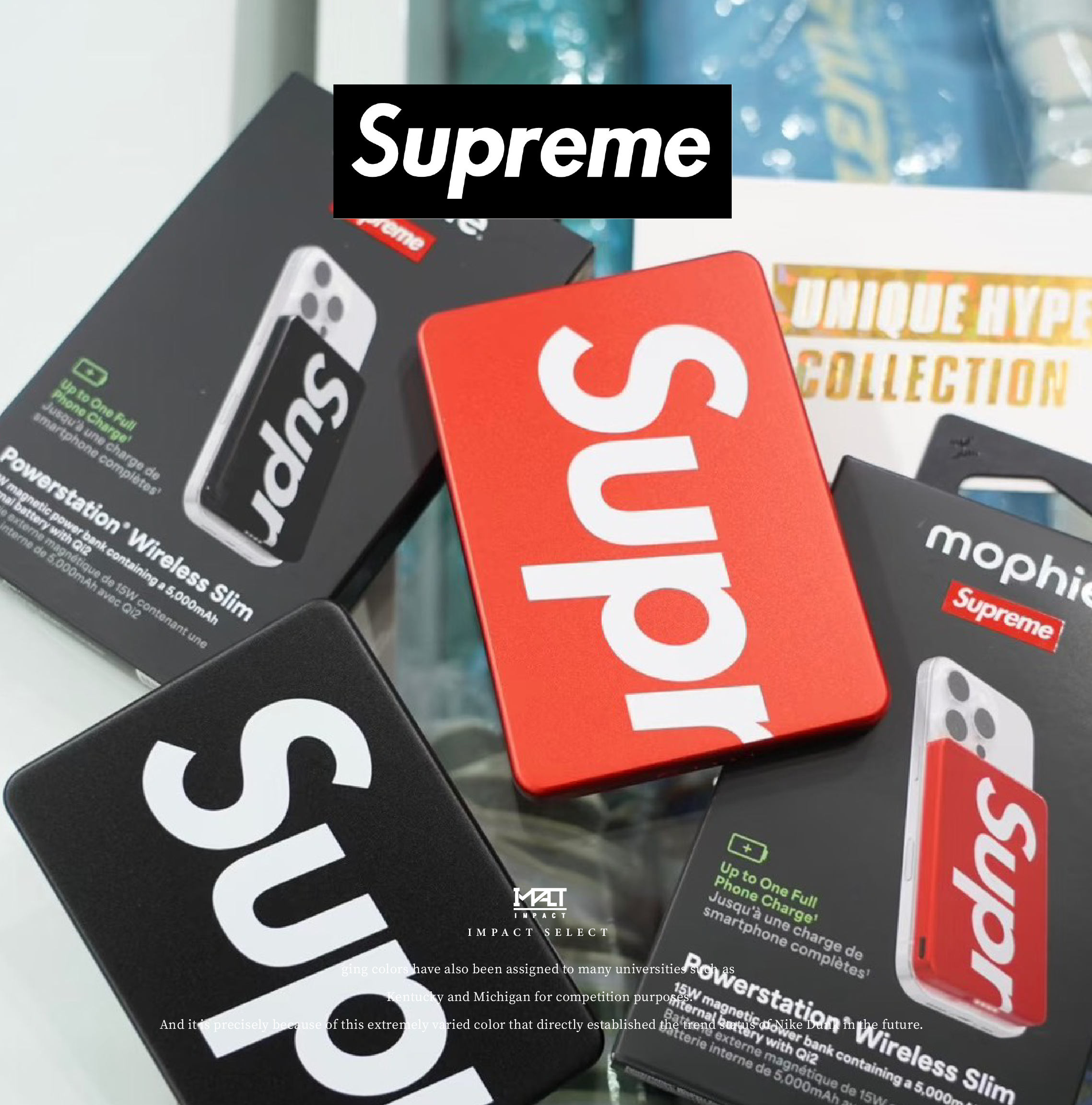 Supreme 磁吸式行動電源 5000mAh 黑 紅 輕量 行充