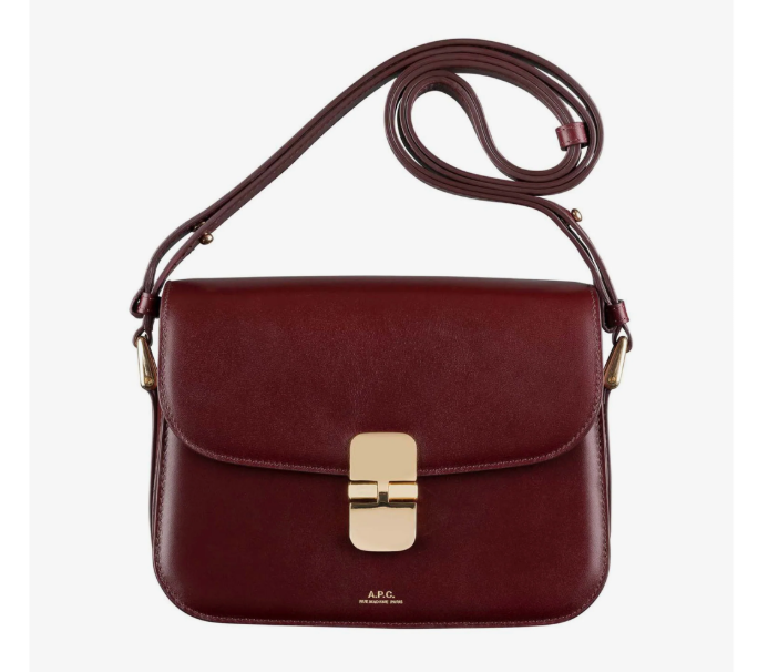 1FF0101-074 A.P.C. Grace Small Bag In Smooth Calfskin Leather (SS26) #PXBMW-F61413_GAE (B-EU-E)