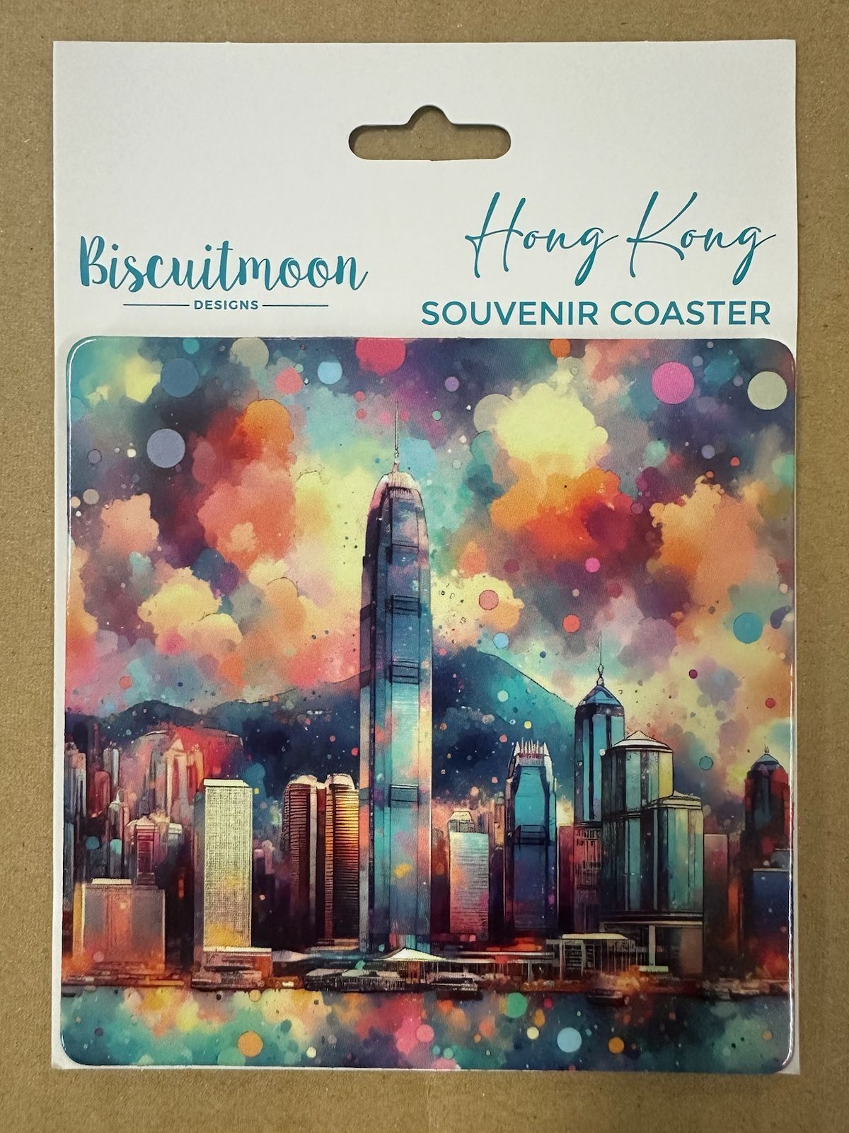 BISCUITMOON DESIGNS 杯墊 - 香港天際線