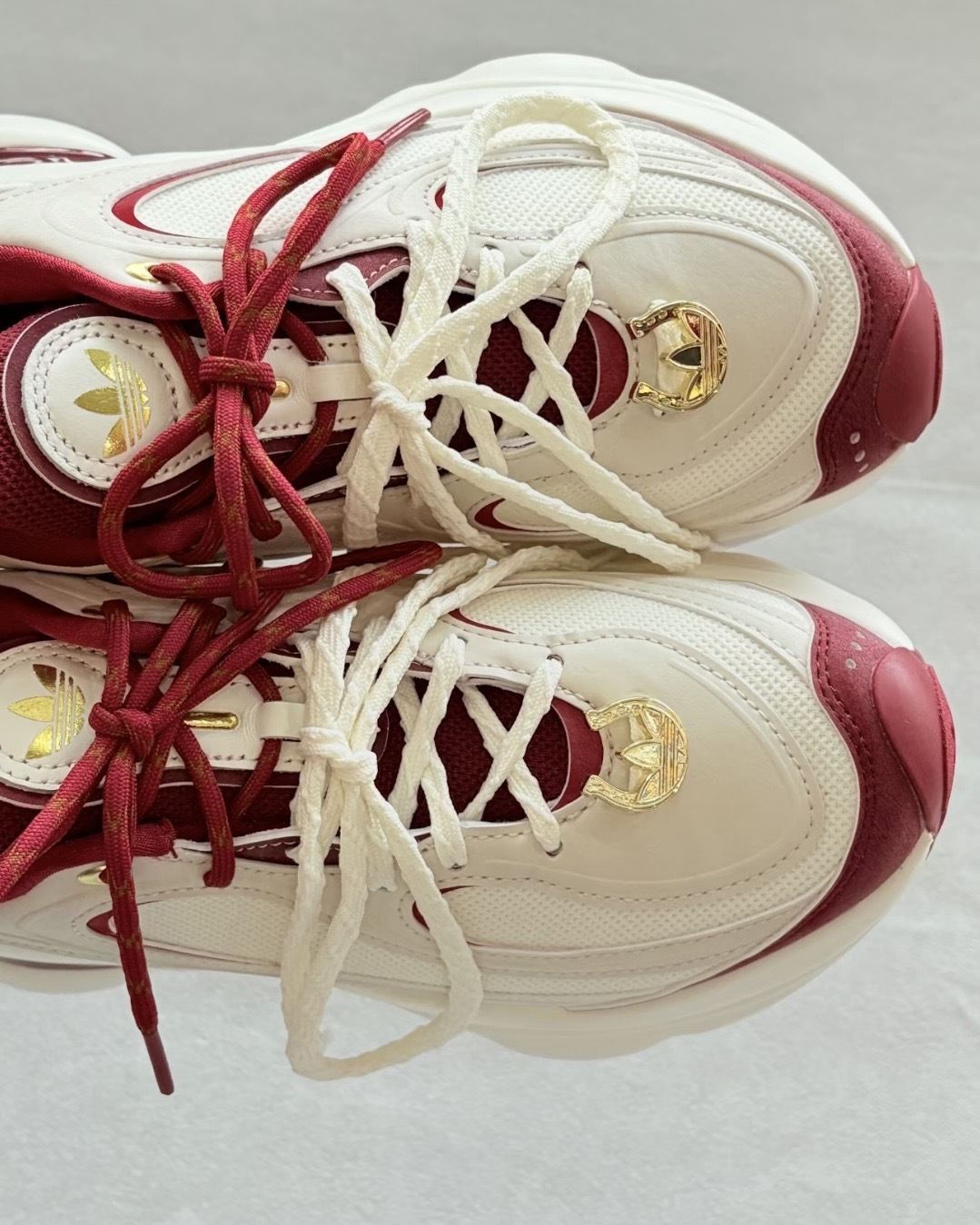 ADIDAS OZVENUZ 2026年 馬年限定 紅色 馬蹄 蝴蝶鞋 增高 厚底 宋雨琦同款 女鞋 KI2801 / 調貨