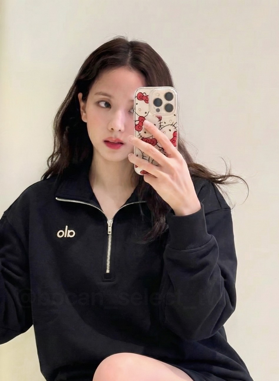 ALO YOGA ACCOLADE 經典款 立領 加絨 衛衣 JISOO同款