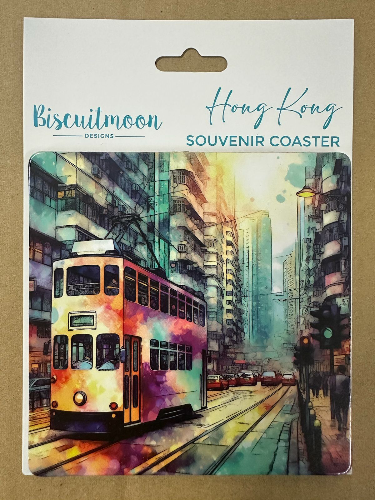 BISCUITMOON DESIGNS 杯墊 - 電車