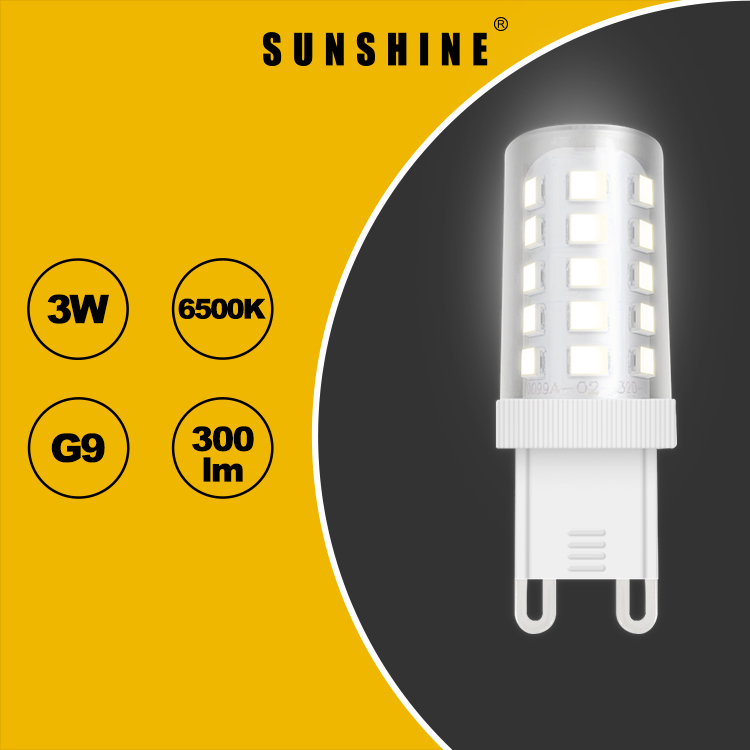LED米仔膽 G9 3W AC220V 白光6500K / 黃光3000K LG9B-3D/W