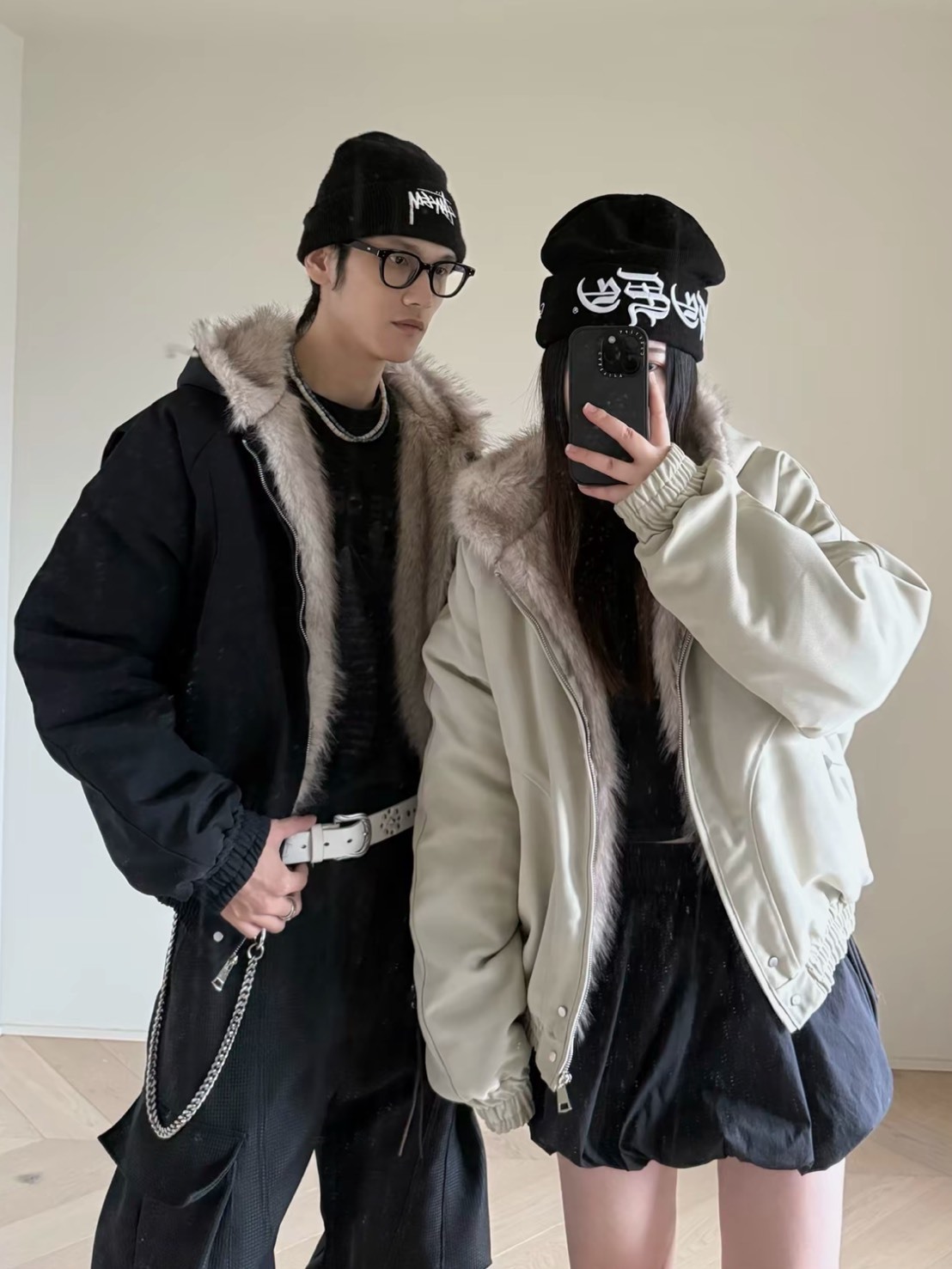 JASONWOOD 座山雕 毛領 棉外套