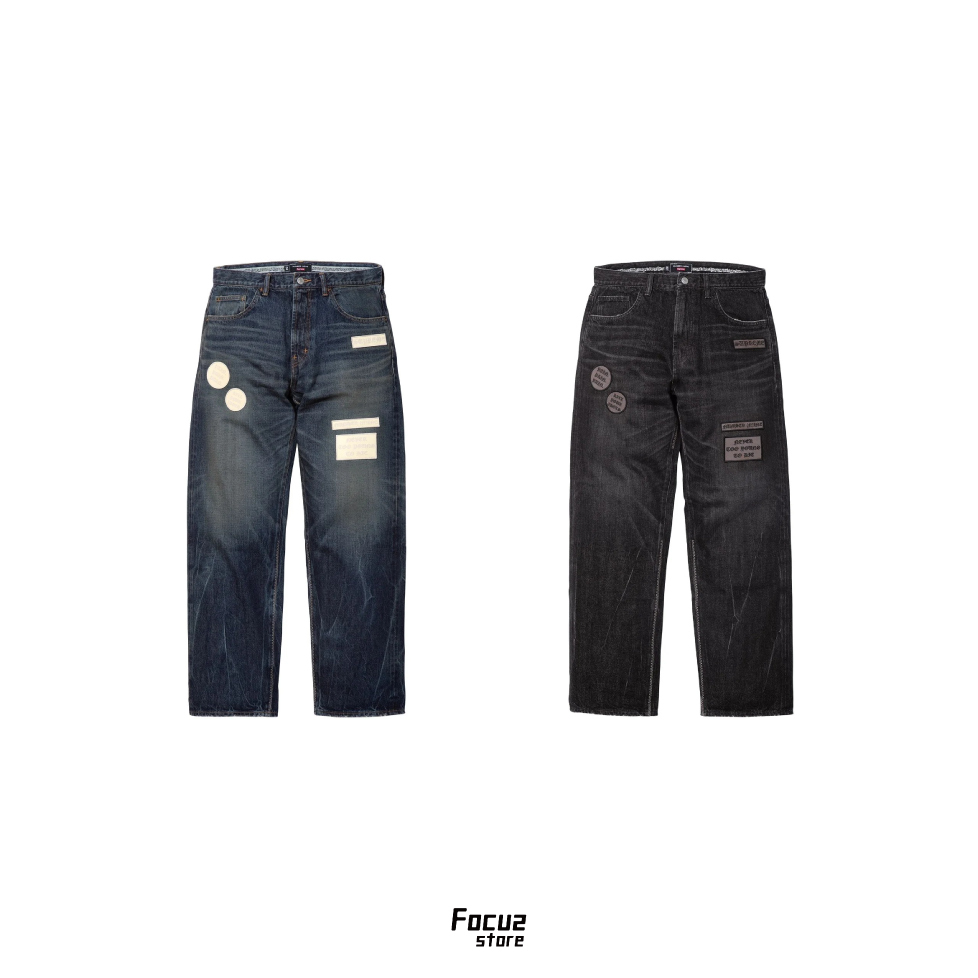 【Focus Store】預購 NUMBER (N)INE x Supreme FW25 Week16 Patches Loose Fit Selvedge Jean 兩色