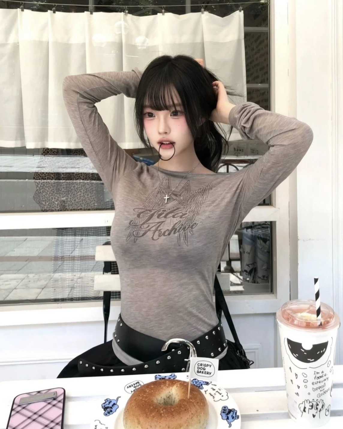 <明星同款>Gila Archive Star Wing Sheer Long Sleeve 透膚 長袖 四色