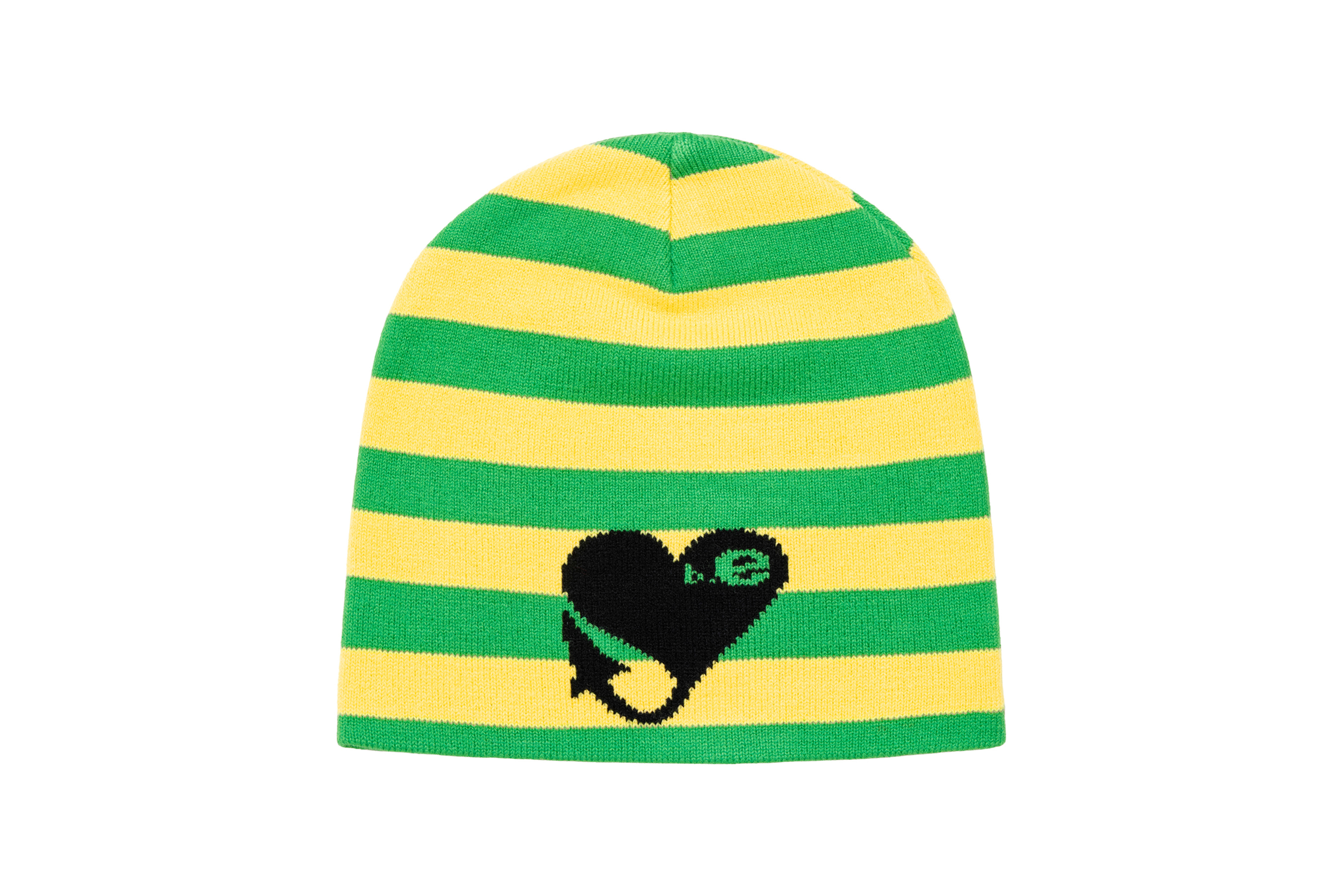 b.Eautiful "b.Eautiful x Sara Yukiko Mon b.e Bad Reversible Beanie" (Green / Yellow)