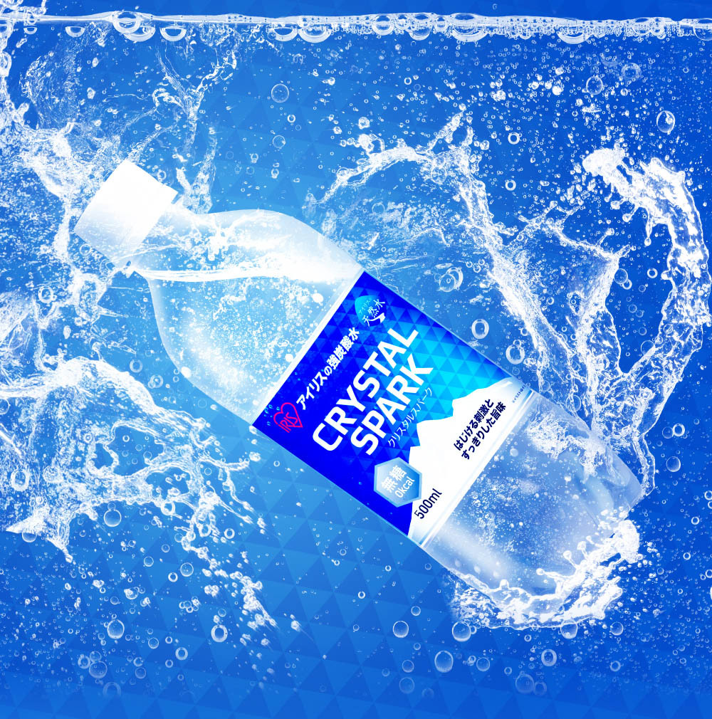 CRYSTAL SPARK 沁泡氣泡水500ml X 24入｜日本IRIS OHYAMA