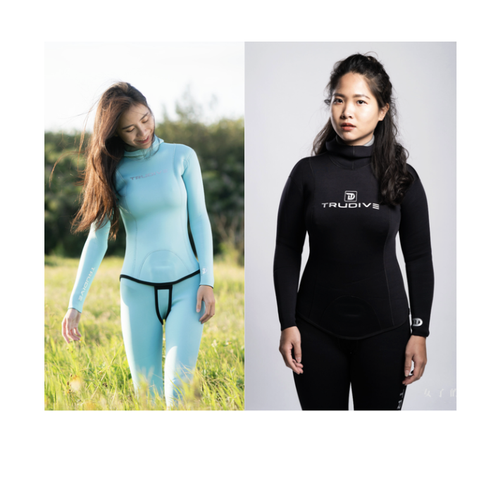 ※TRUDIVE【鈦睿系列】『鈦』保暖的自由潛水防寒衣(女款)3mm/5mm