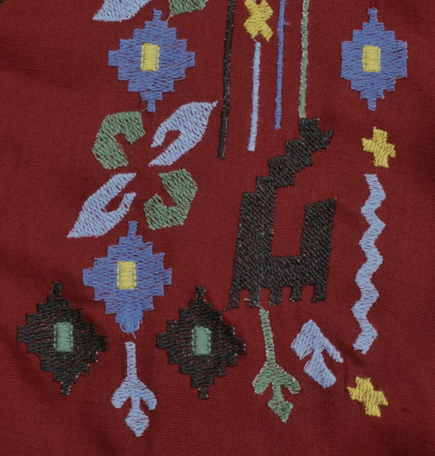 Surya 幾何花卉刺繡前開襟連身裙 - SIBL557FRD (1224)