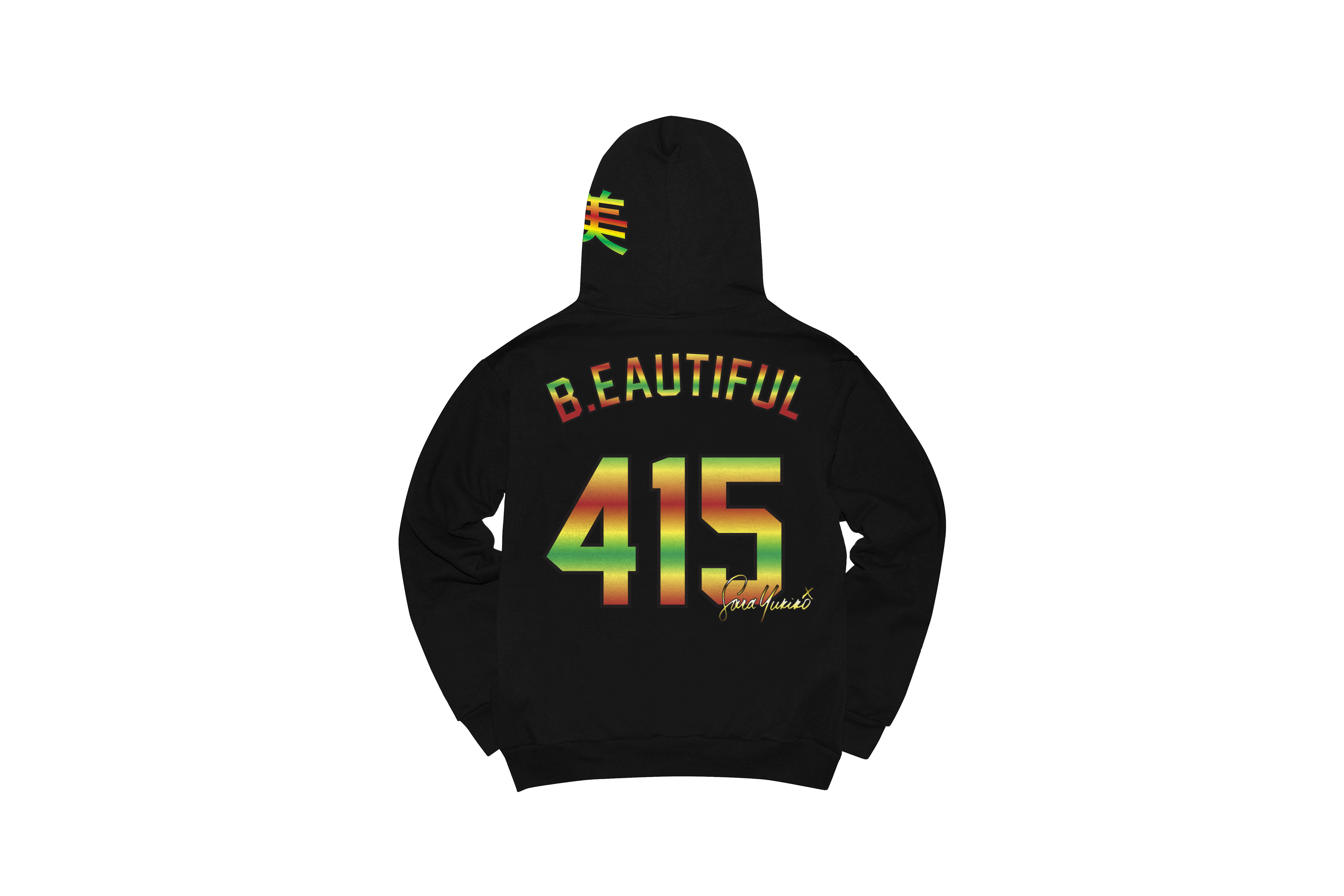 b.Eautiful "b.Eautiful x Sara Yukiko Mon Thizzed SF Zip Up Hoodie" (Black)