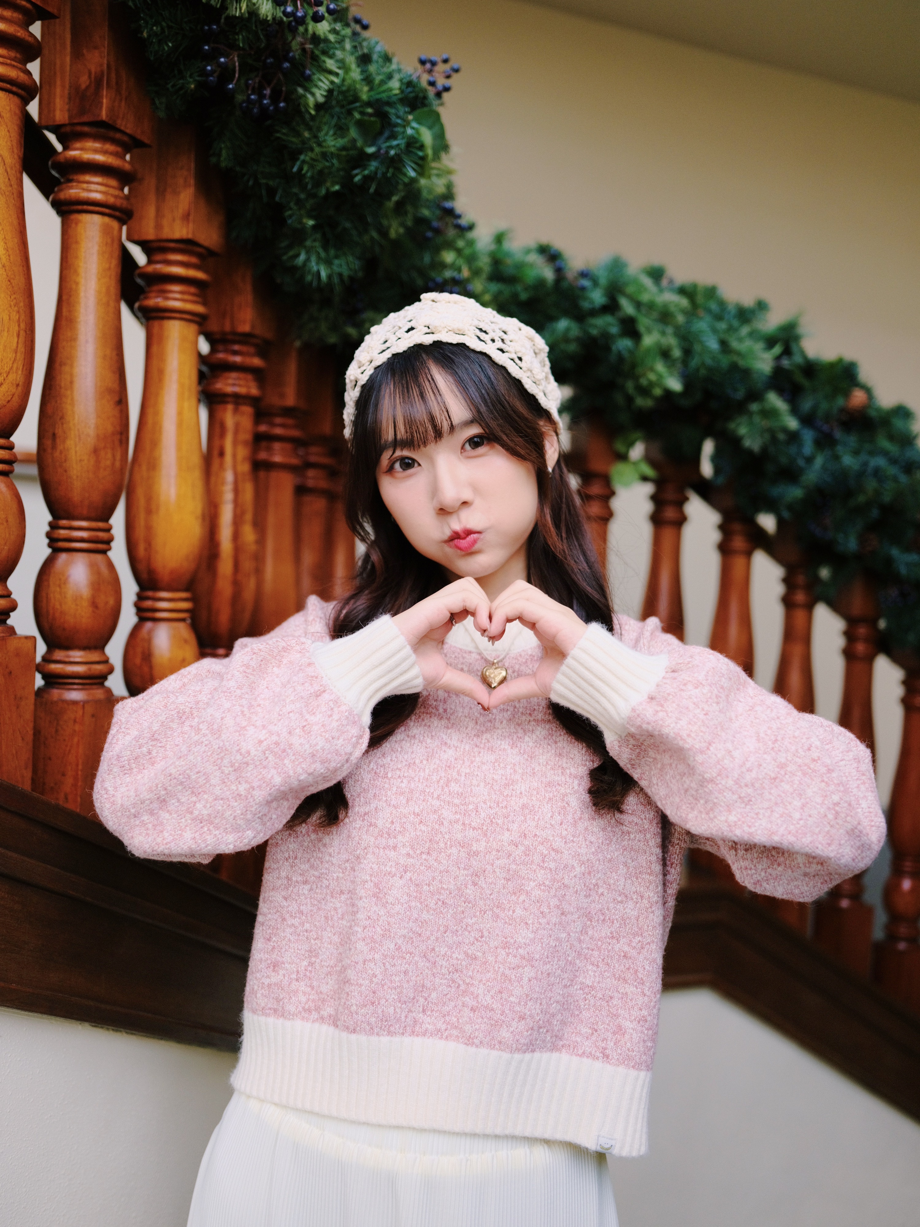 三色 / 雪花混色寬鬆針織毛衣 / Mélange Relaxed Fit Knit Sweater