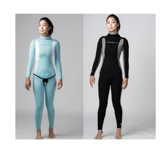 ※TRUDIVE【鈦睿雙色】女款兩件式3mm防寒衣