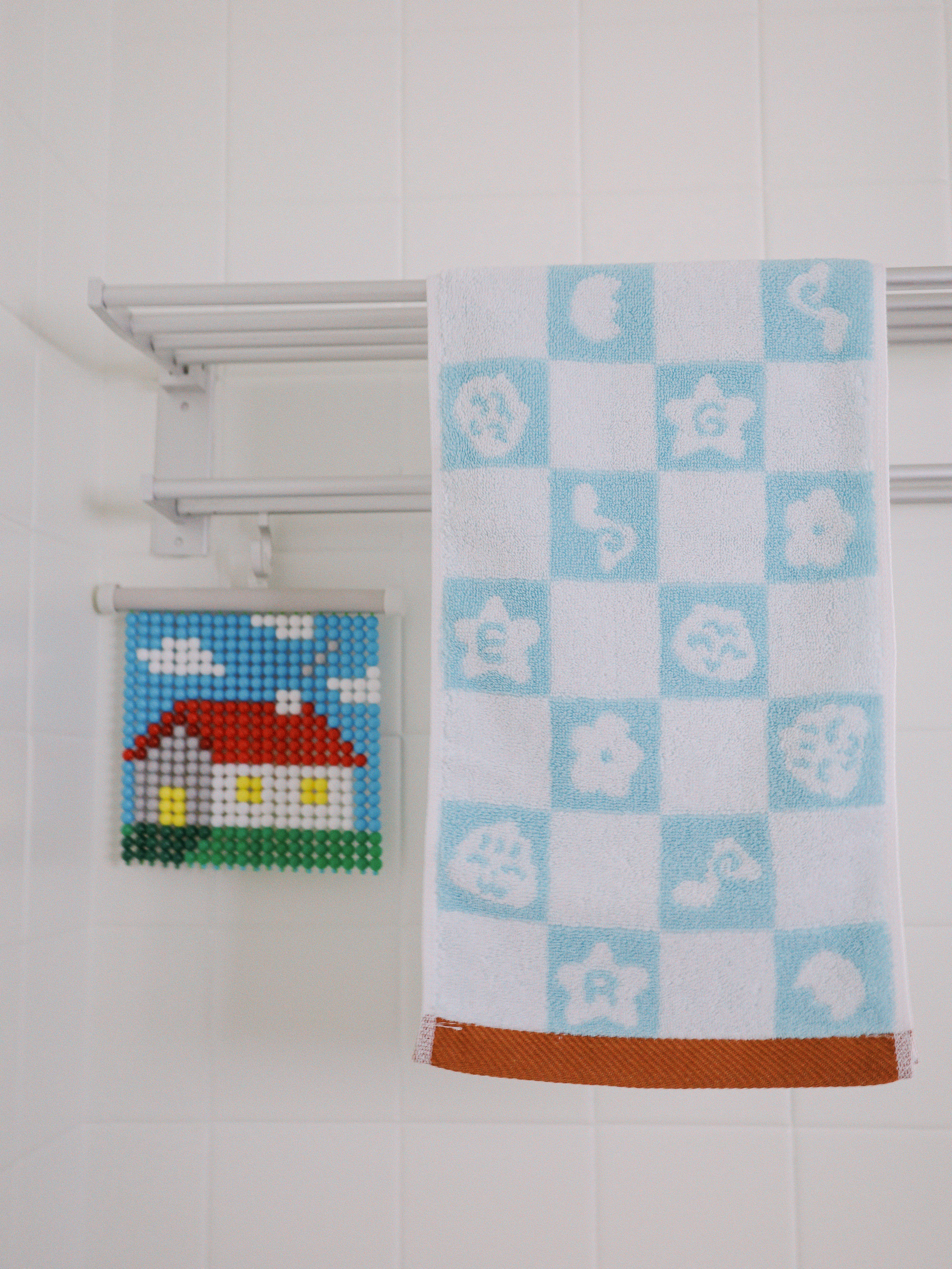 威嗝高校格子毛巾