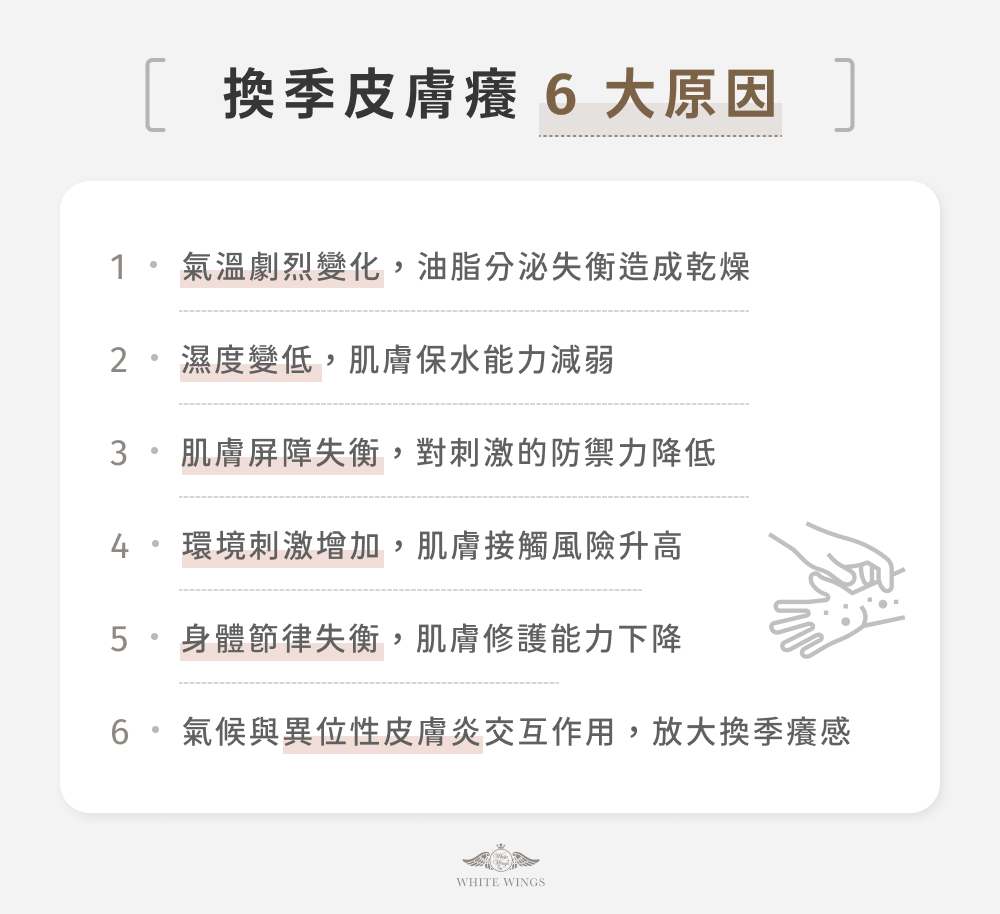 換季皮膚癢 6 大原因