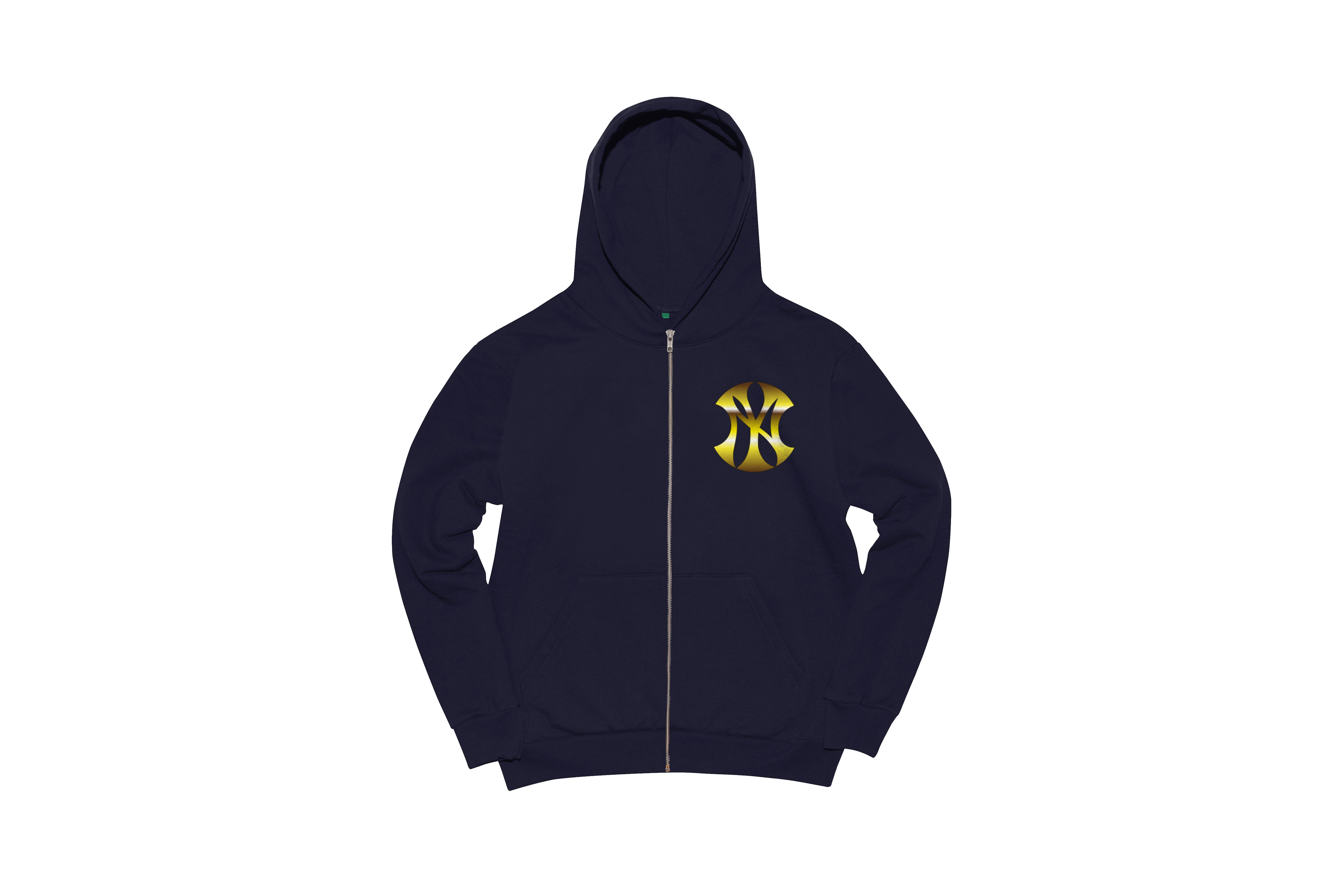 b.Eautiful "b.Eautiful x Sara Yukiko Mon Wavy NY Zip Up Hoodie" (Navy)