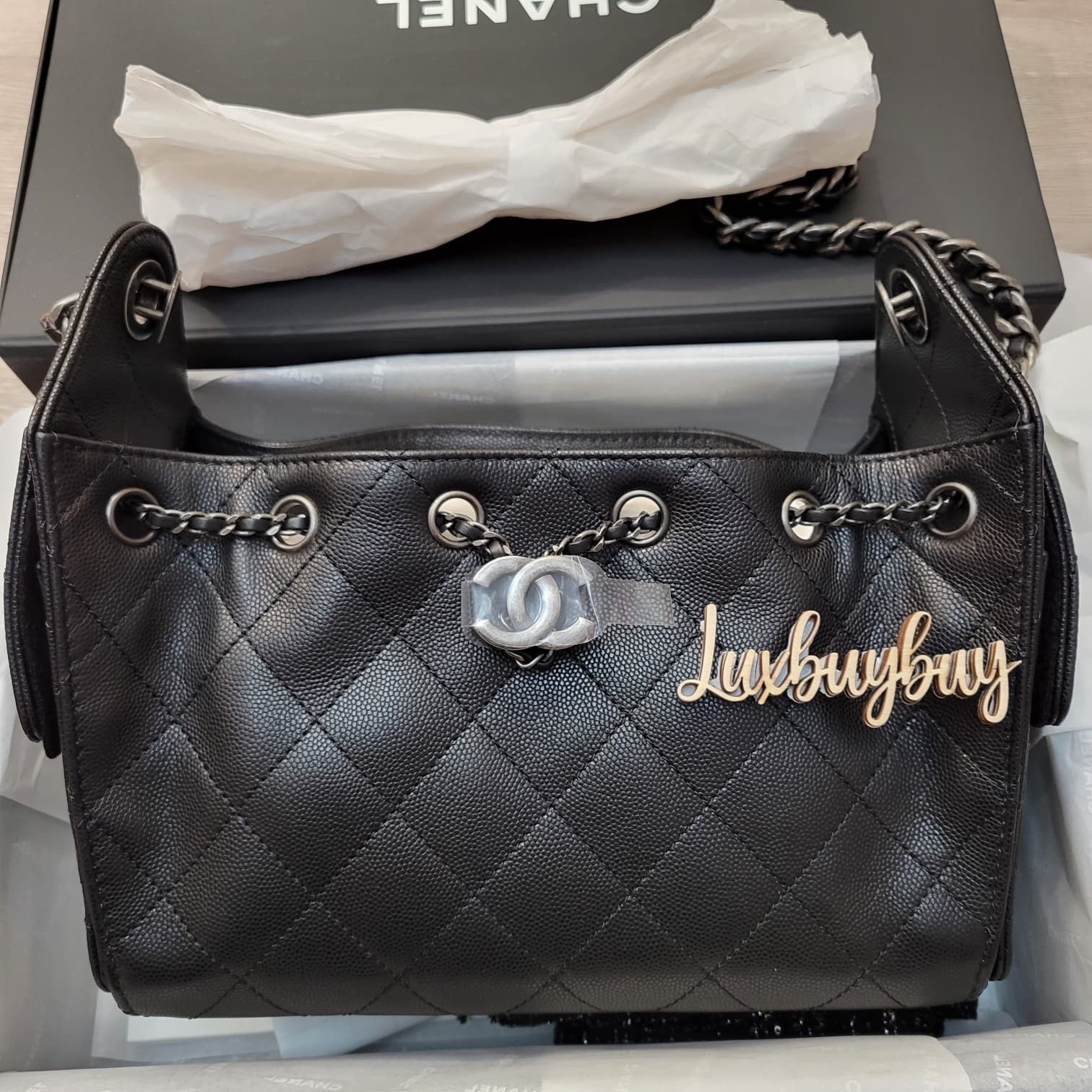 CHANEL AS5631 25 MINI BLACK SILVER 黑銀