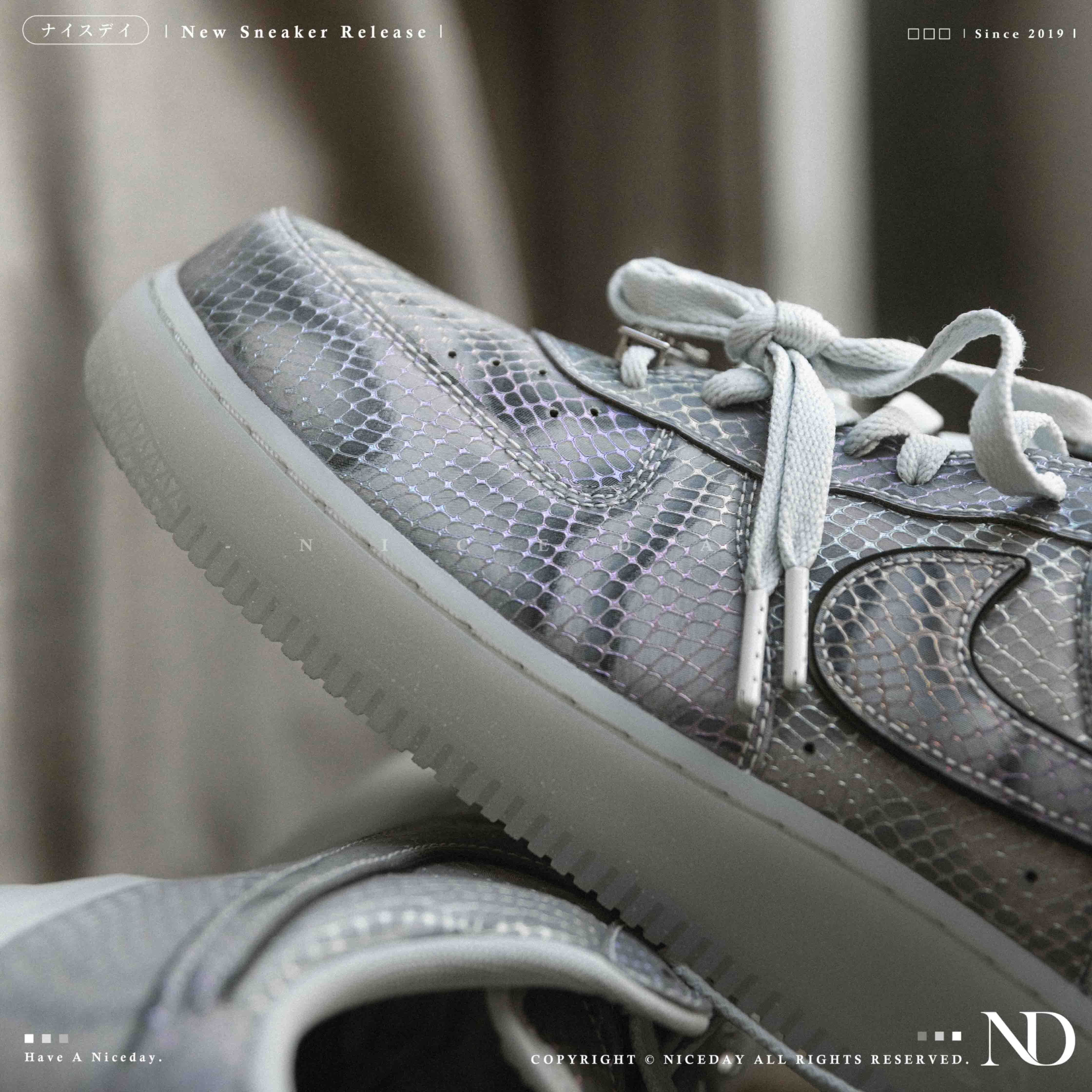 NICEDAY 代購 Kobe Bryant x Nike Air Force 1 科比 紀念款 銀蛇 蛇鱗 銀 曼巴 炫彩 瓦妮莎 II3925-400