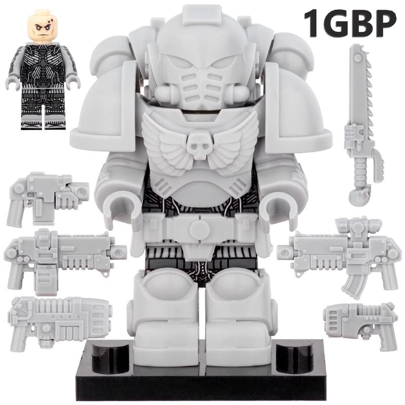 1GBP Special Offer: Space Marine 40k Custom Minifigures fit Lego MY610