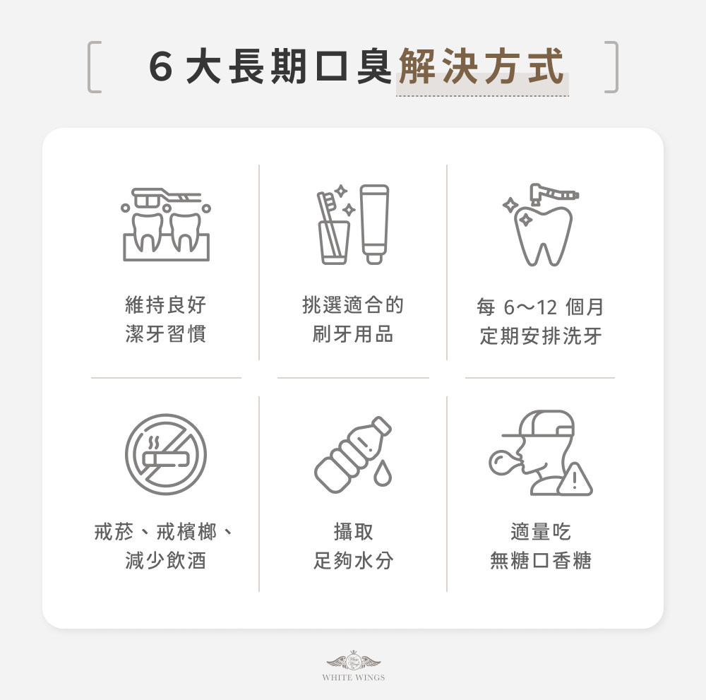 6 大長期口臭解決方式
