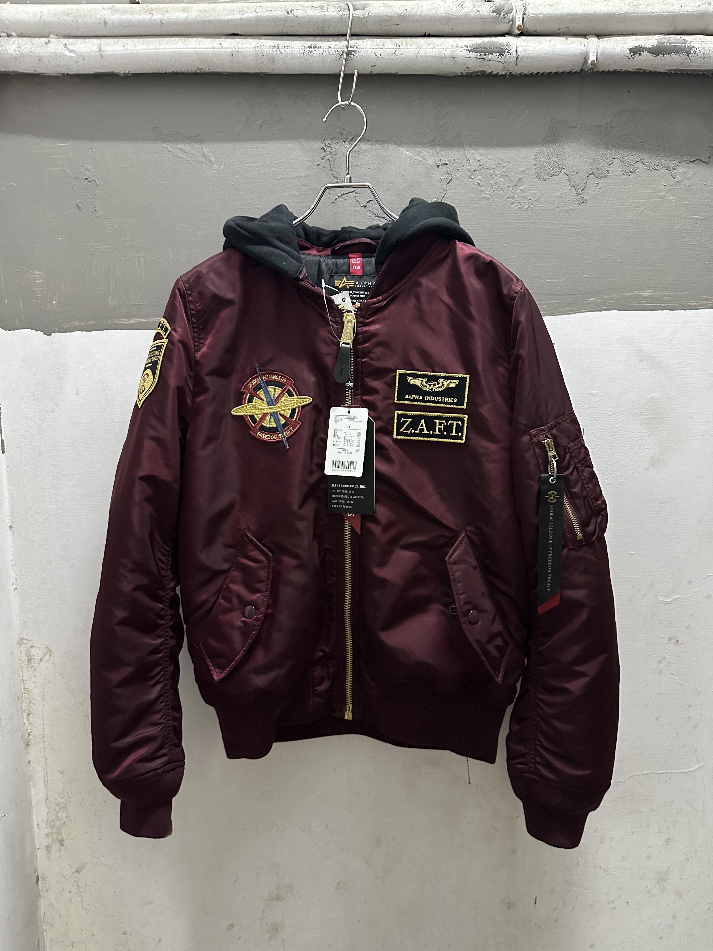 ALPHA STRICT-G MA-1 Jacket MOBILE SUIT GUNDAM SEED Athrun Zala (DEAD STOCK)