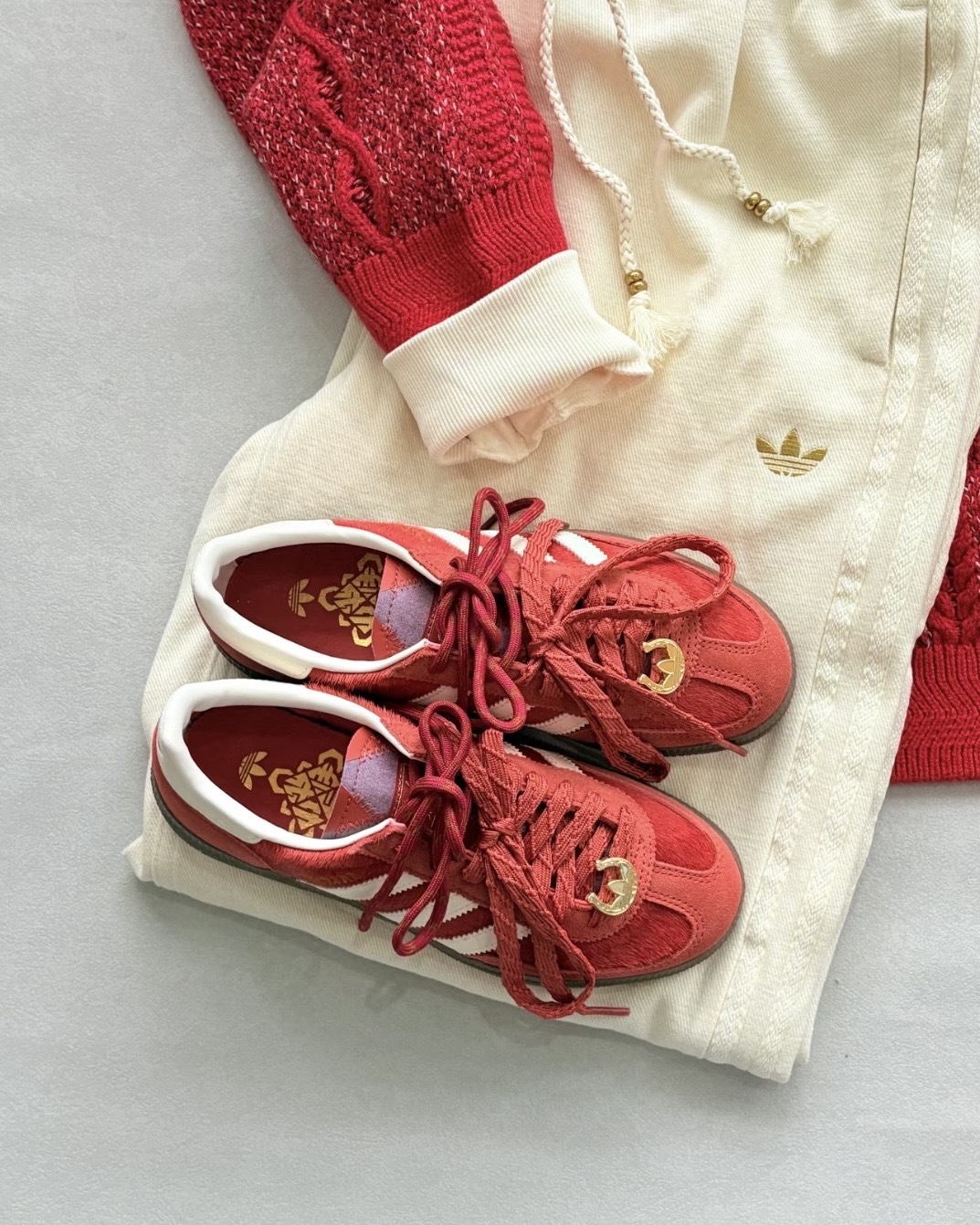 ADIDAS HANDBALL SPEZIAL 2026年 馬年限定 馬蹄 馬毛 紅色 男女鞋 KJ6299 / 調貨