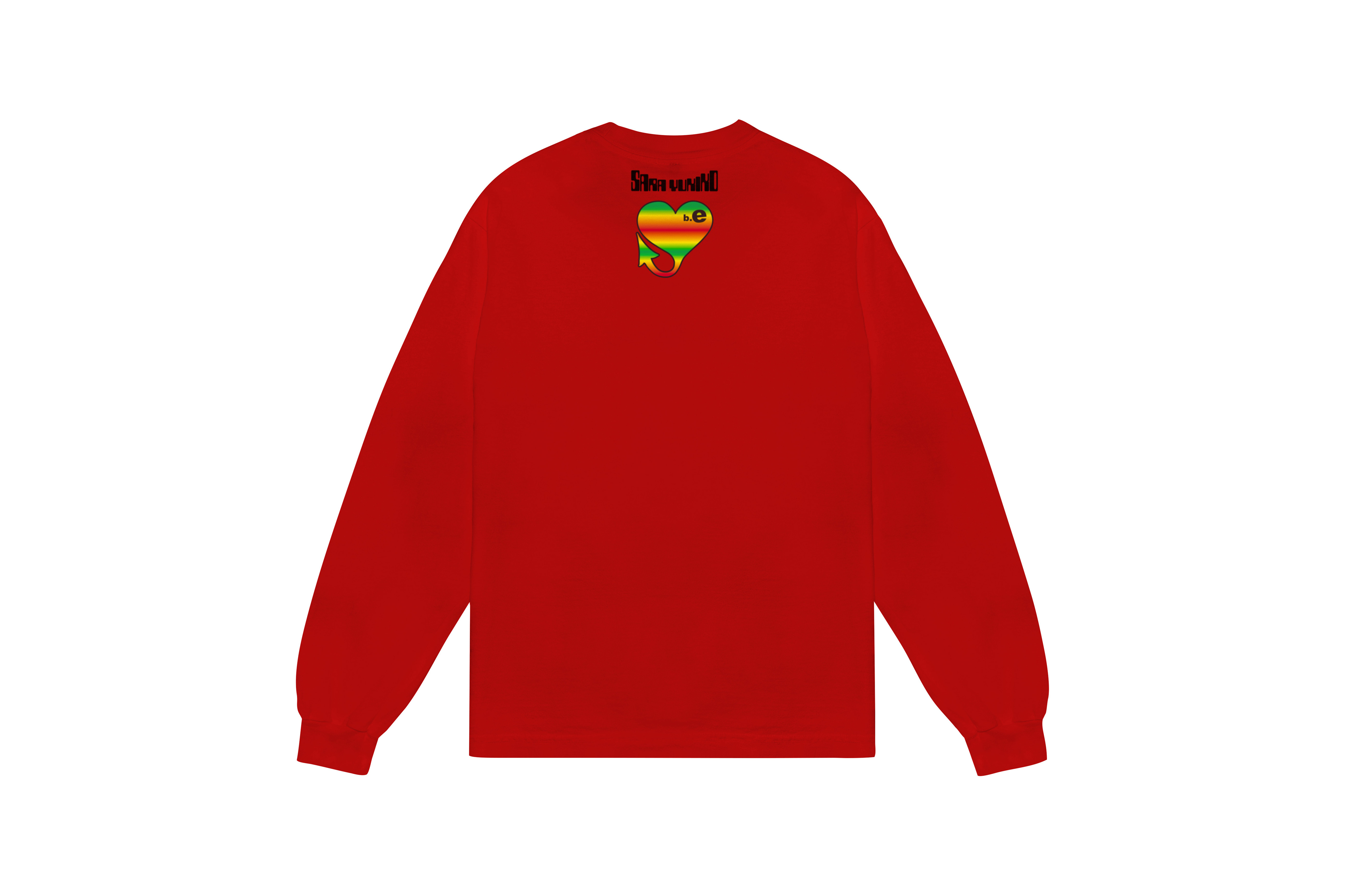 b.Eautiful "b.Eautiful x Sara Yukiko Mon b.e Angel LS Shirt" (Dark Red)