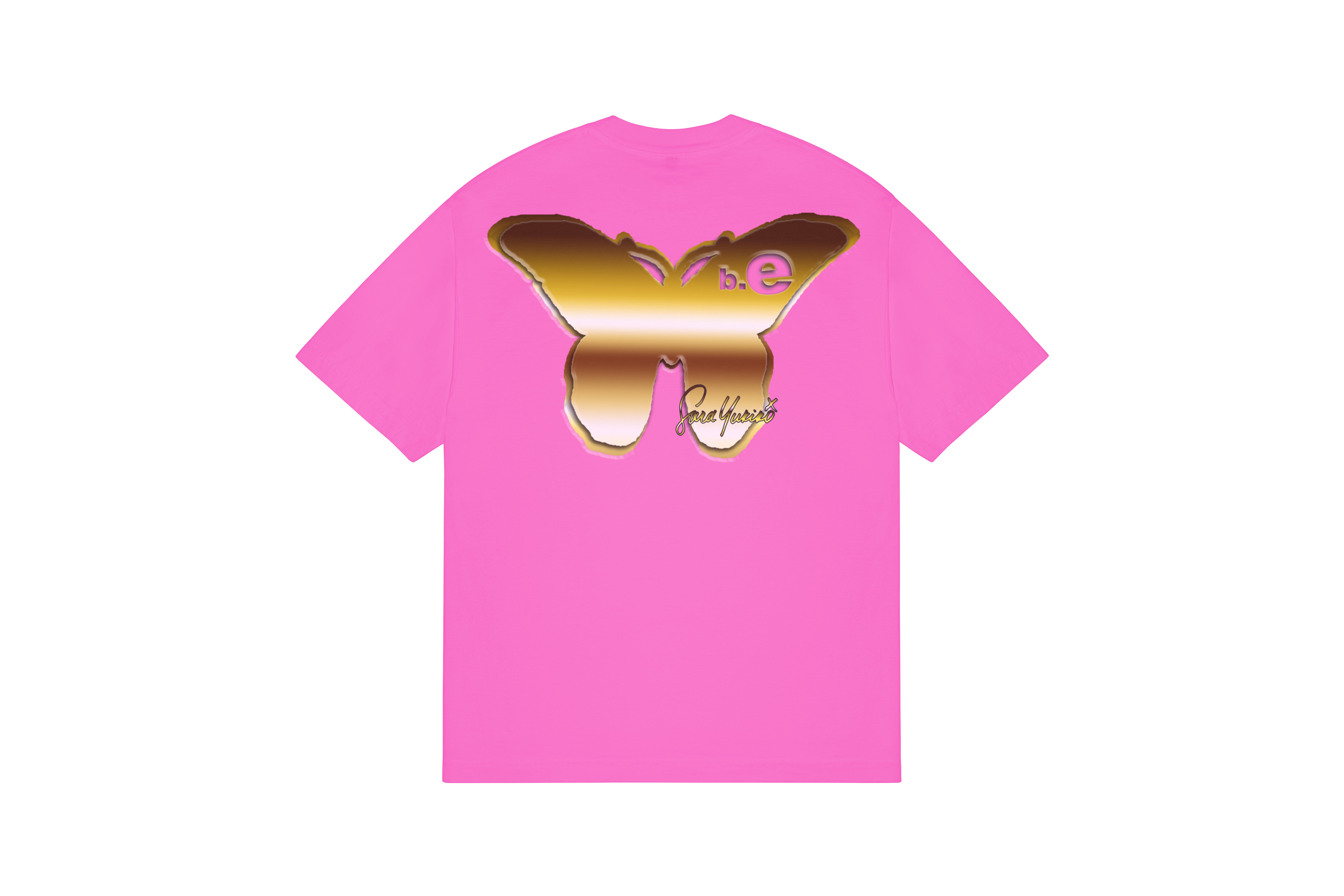 b.Eautiful "b.Eautiful x Sara Yukiko Mon b.e Girl T-Shirt" (Neon Pink)