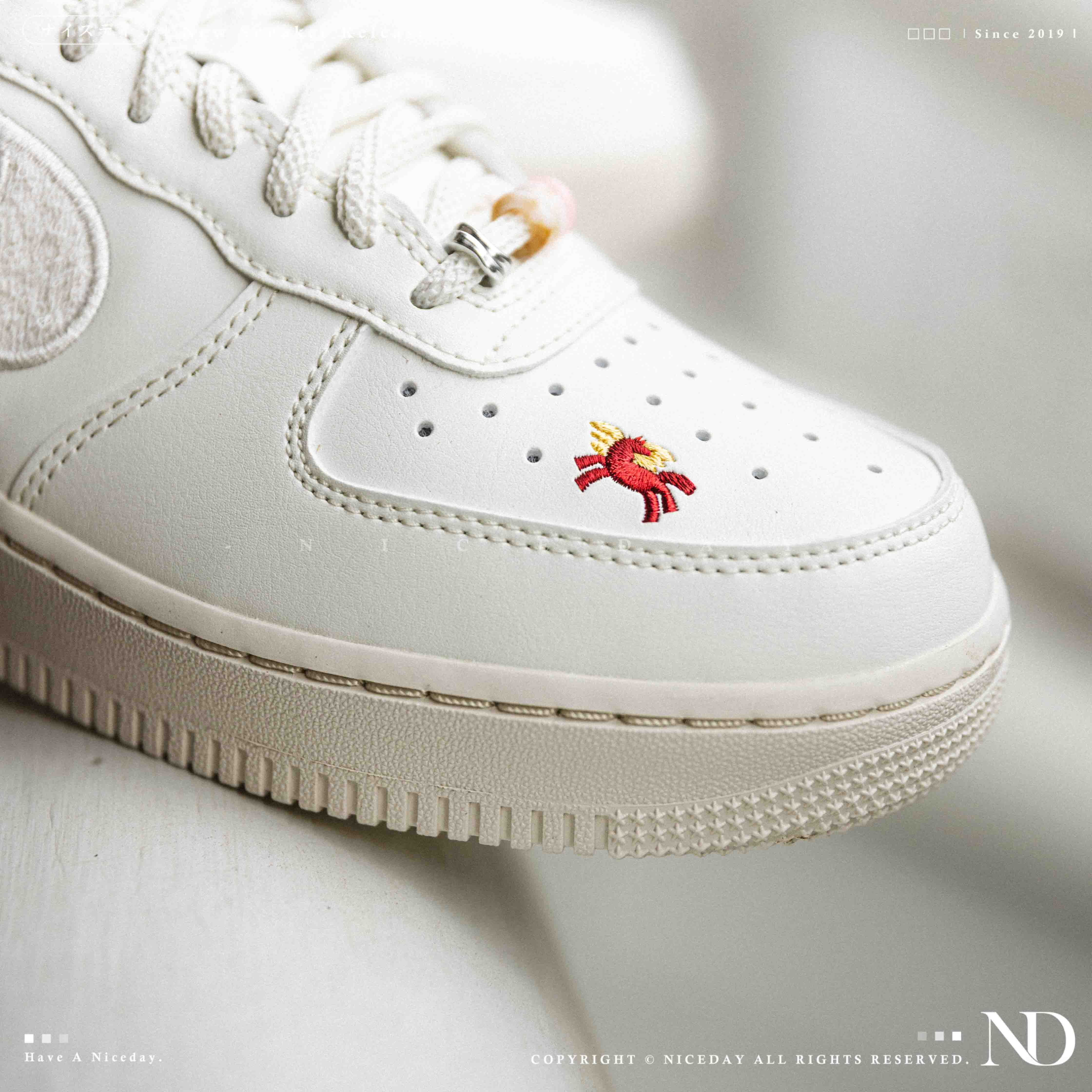 NICEDAY 現貨 NIKE Air Force 1 紅白 2026 馬年 脫韁野馬 小馬 新年 刺繡 復古 IQ1143-100