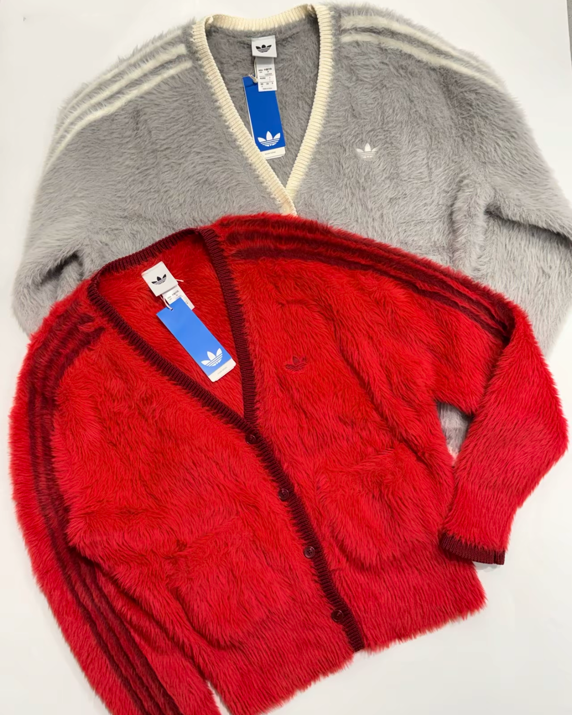 (預訂) Adidas FLUFFY KNITTED CARDIGAN 【兩色】