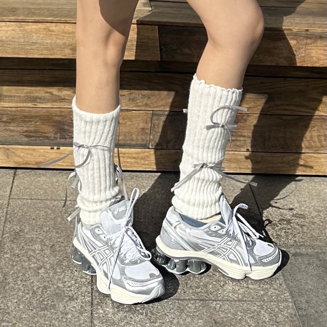 【代購】ASICS GEL-KINETIC FLUENT 城市機能慢跑鞋｜白銀色｜男女同款