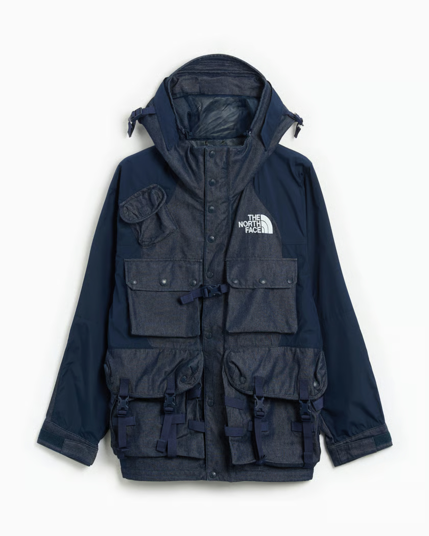 【代購】THE NORTH FACE Urban Exploration SS24 丹寧多口袋工裝連帽拼接夾克｜男款｜藍色