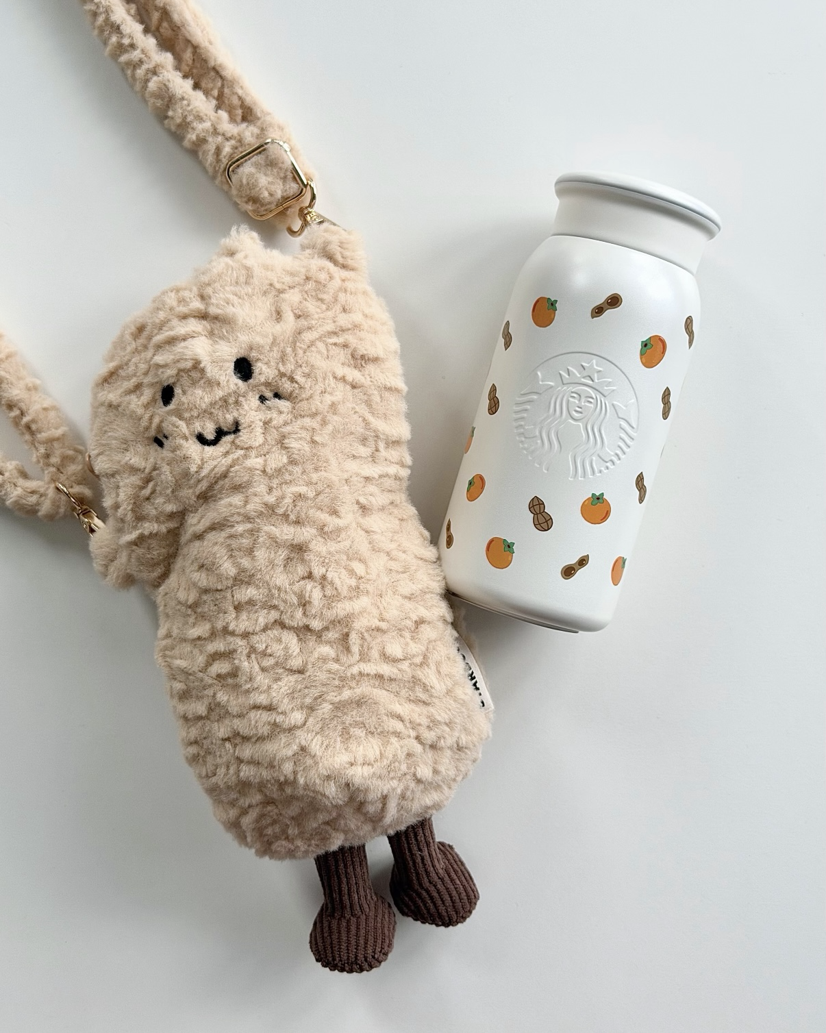 Starbucks 星巴克 馬年新品 好事花生杯 隨行杯 355ml 附花生造型絨毛包