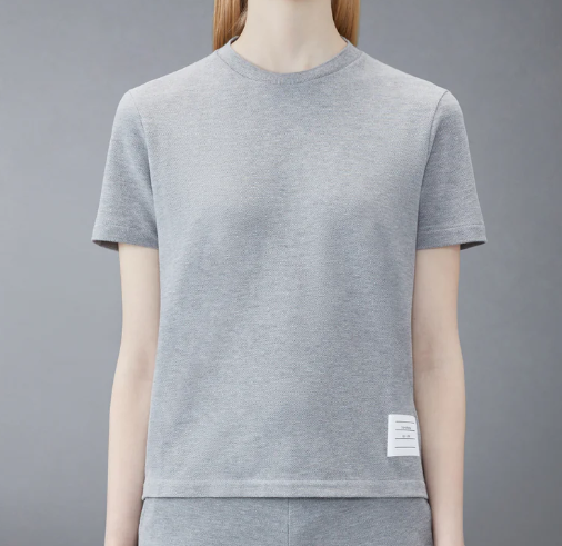 1FF0101-085 THOM BROWNE Classic Pique Stripe Tee (SS26) #FJS013A-00050-055 (C-EU-E)