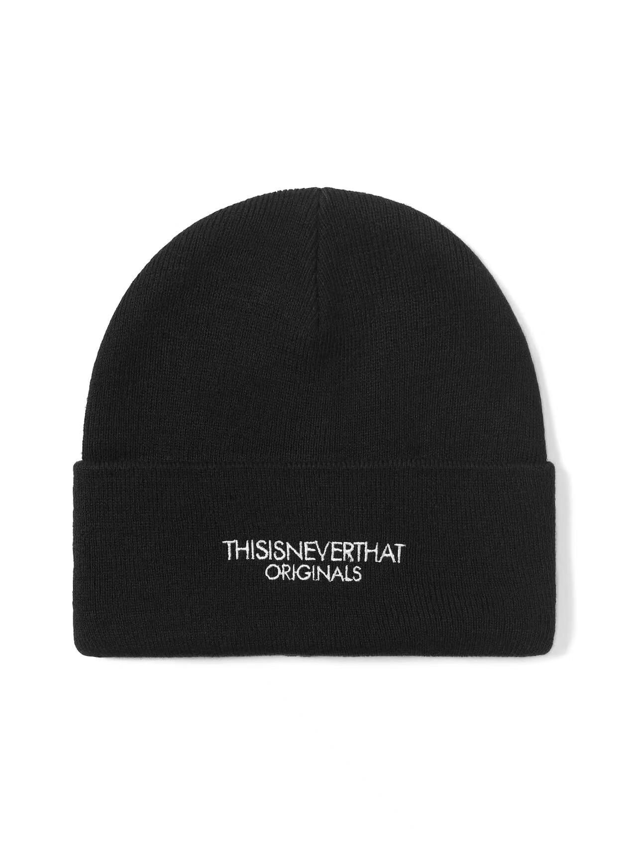 THISISNEVERTHAT FR-LOGO BEANIE TN241KHWBE02 BLACK