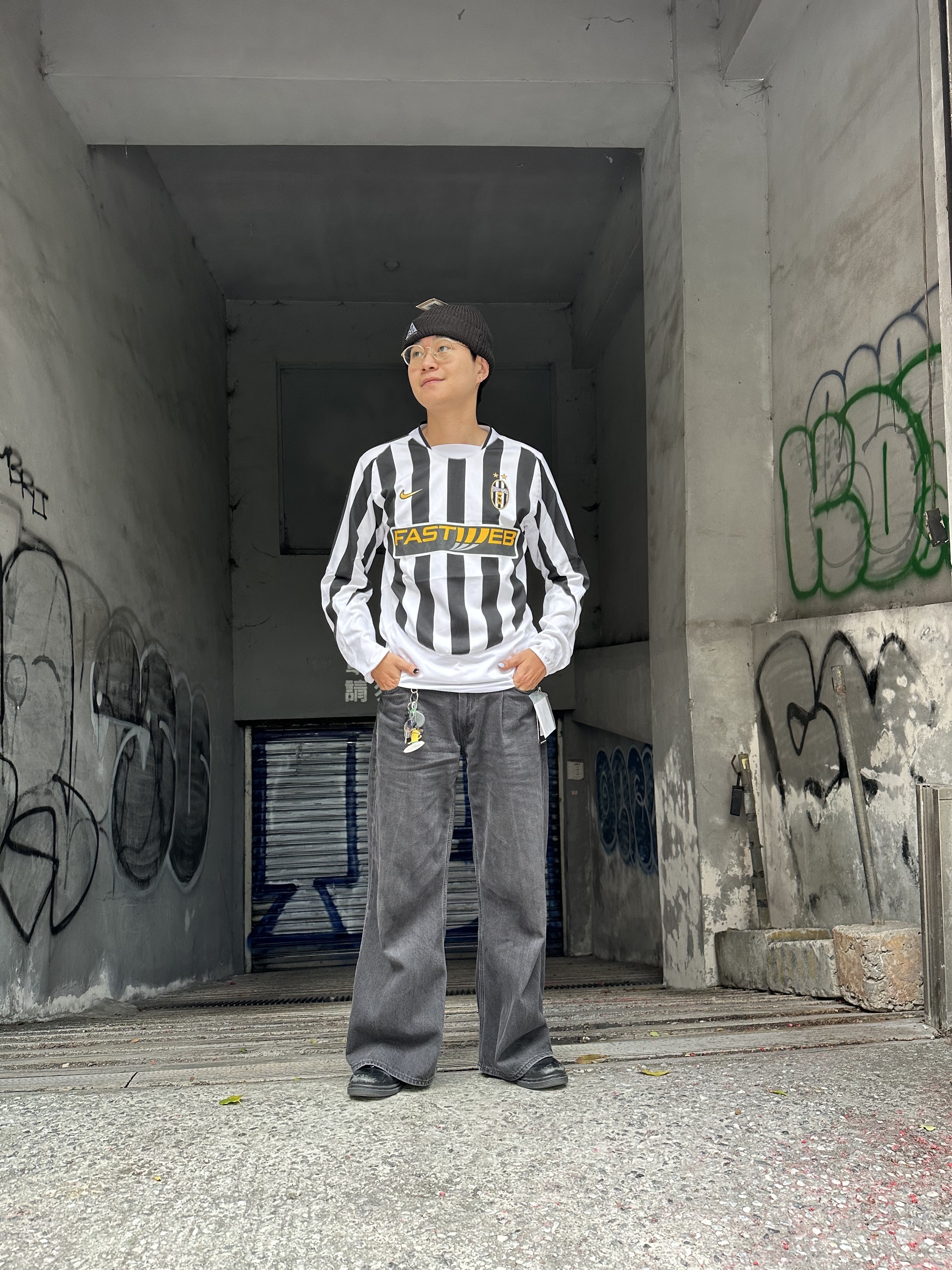 2000’s NIKE 03~04 Juventus Soccer L/S Game Shirt (DEAD STOCK)