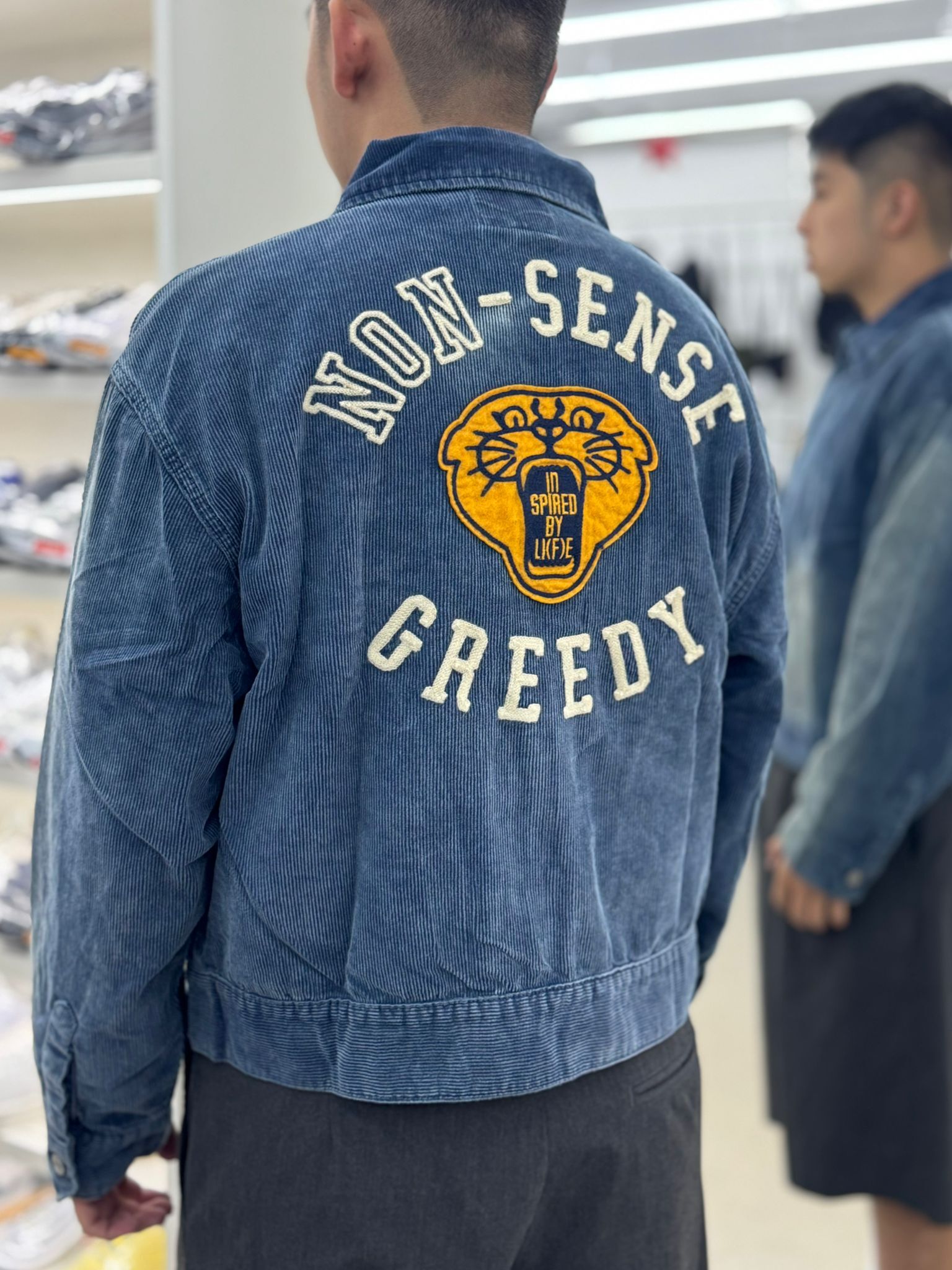 Sense Store Nonsense Wash Faded FFA Jacket - Navy Blue|Nonsense-03 (Paired With a Matching Bandana Set)
