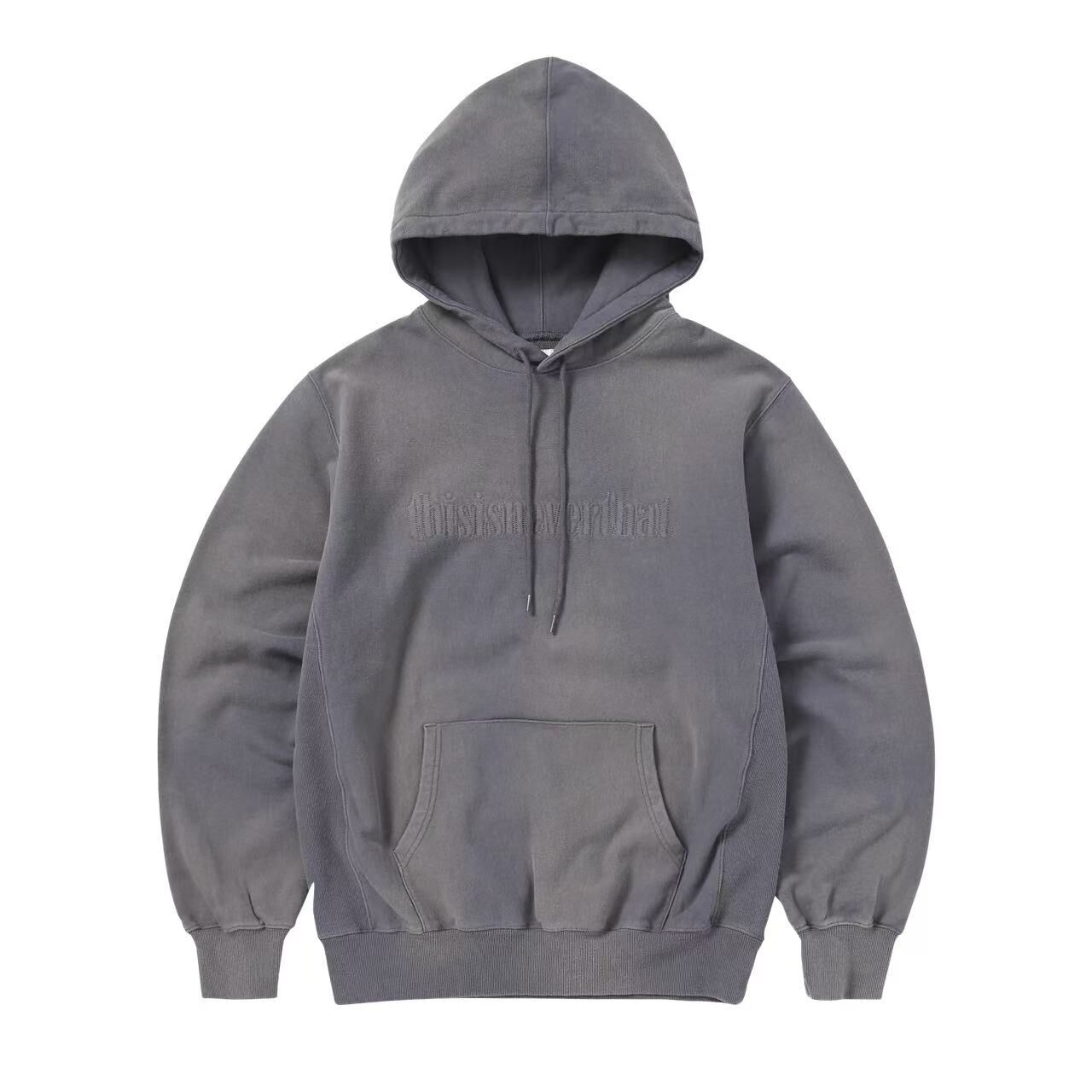 THISISNEVERTHAT FADED EMBROIDERY TN241TSWHO03 DARK GREY