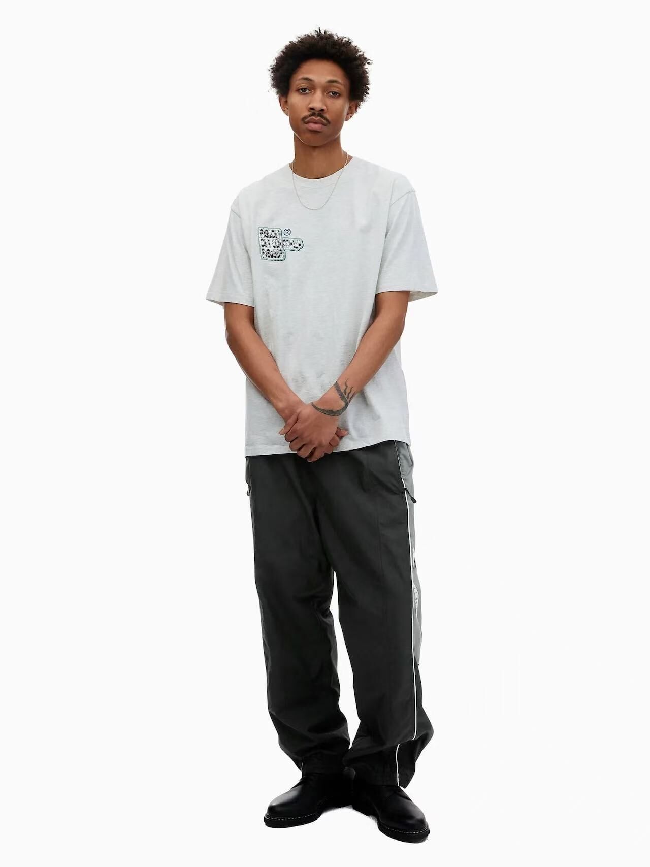 THISISNEVERTHAT PANELED TRACK PANT TN241WPANP01 BLACK