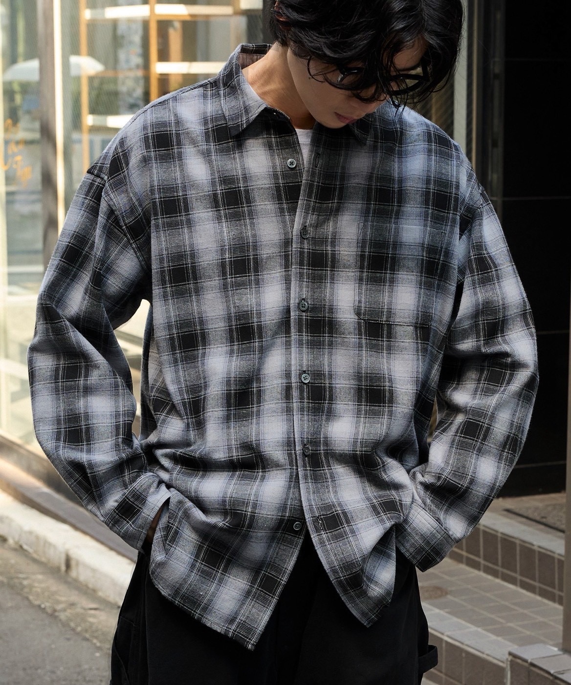 🇯🇵日本MONO-MART VIERA 寬鬆格紋襯衫 |限時特價|