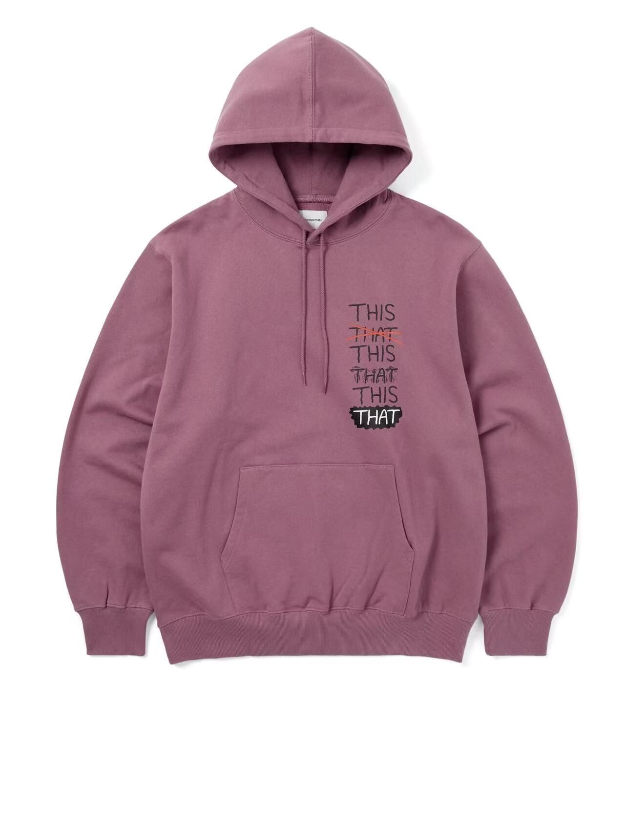 THISISNEVERTHAT THISTHAT SKATE HOODIE TN243TSWHO10 FUCHSIA