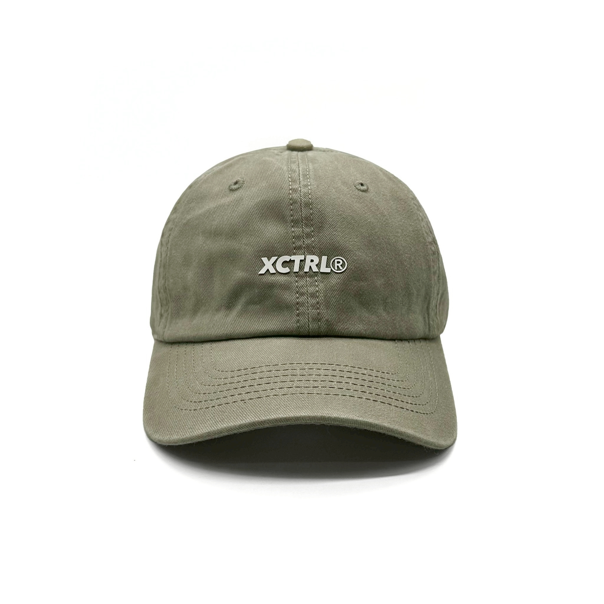 XCTRL 品牌LOGO彎帽-灰綠