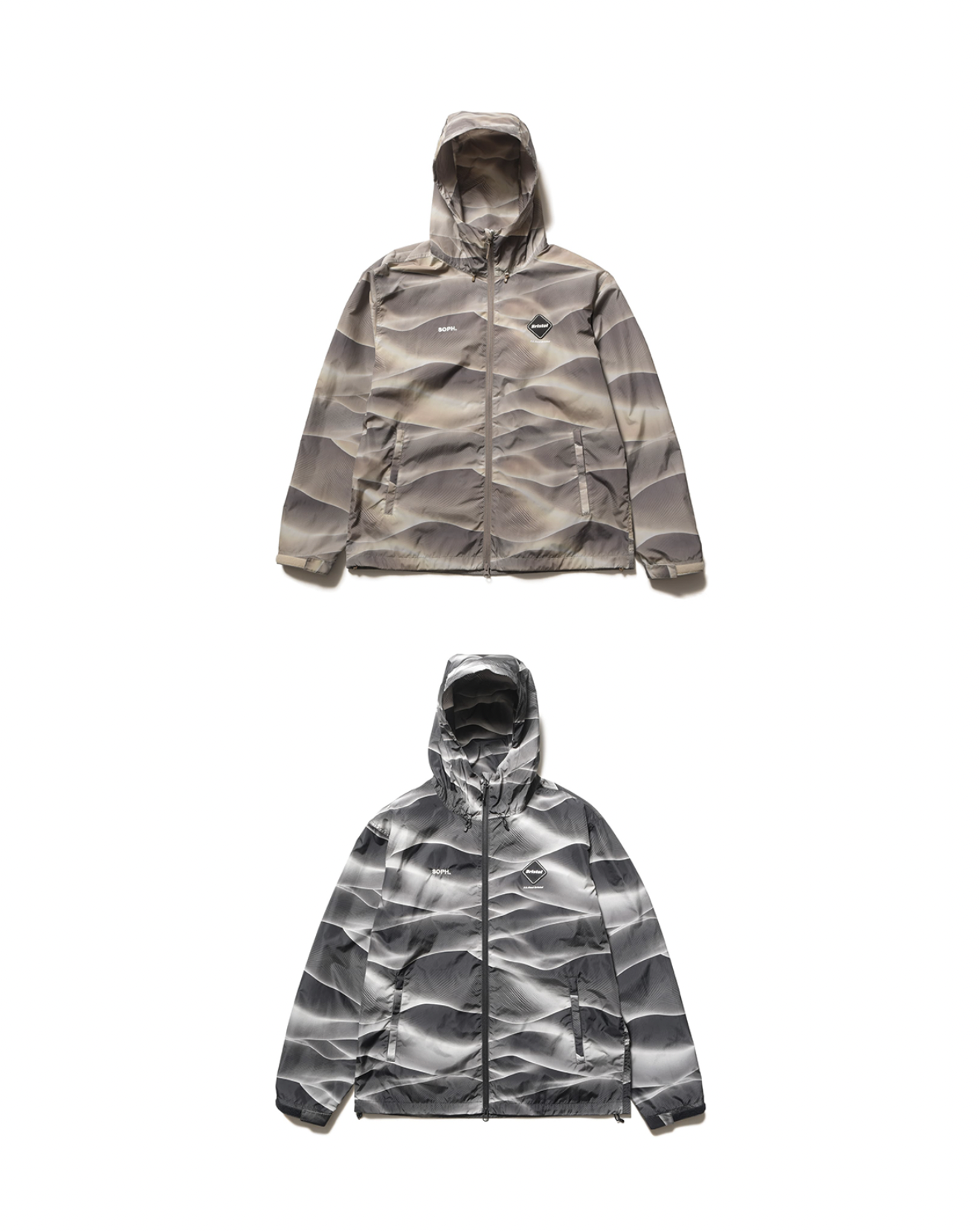 [Instock] F.C. Real Bristol FW25 DESERT PRACTICE JACKET | BLACK / BEIGE