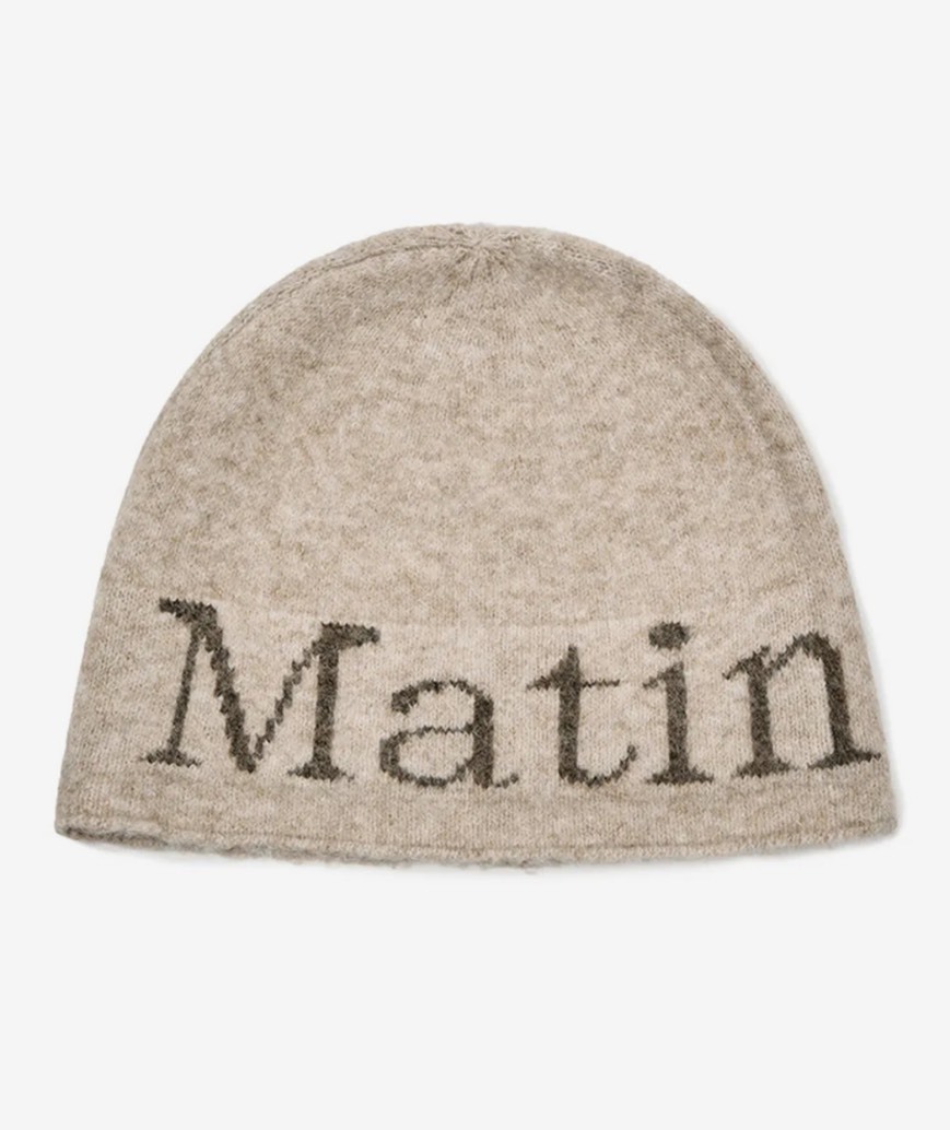 MATIN KIM LOGO BOUCLE 冷帽 針織冷帽 針織帽 毛帽 三色 馬丁金
